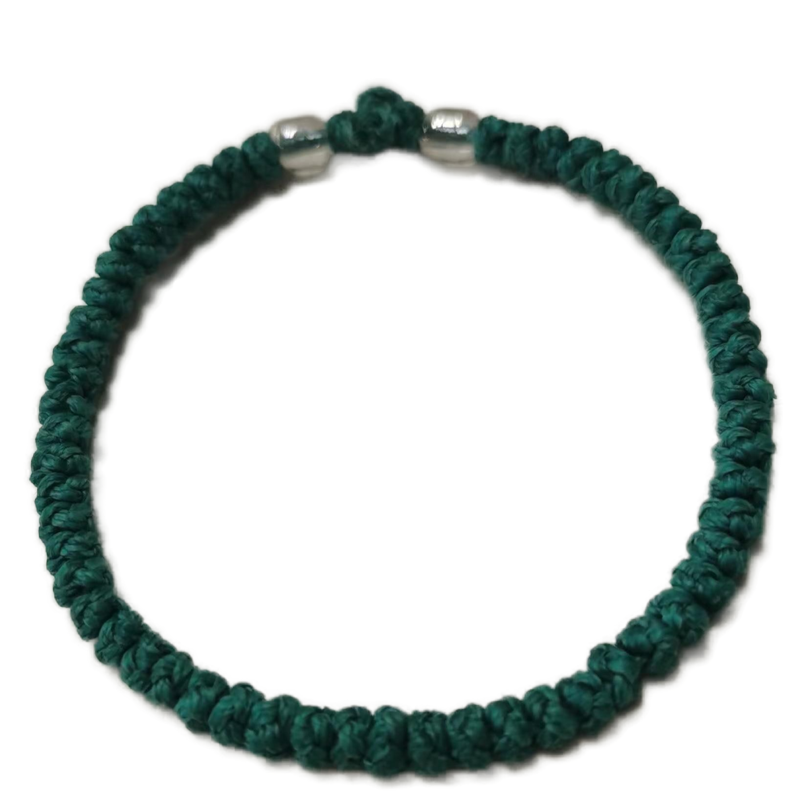 Komboskini bracelet prayer ropes Direct manufacturing from source factory Large stock supply ， Greek Prayer Rope Bracelet, green Cross Prayer Rope Komboskini With silver Beads