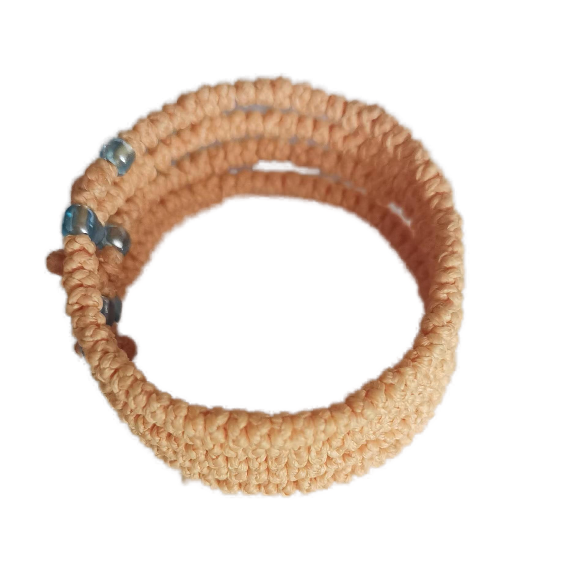 Komboskini bracelet prayer ropes Direct manufacturing from source factory Large stock supply ， Greek Prayer Rope Bracelet, light pink Cross Prayer Rope Komboskini With Blue Beads