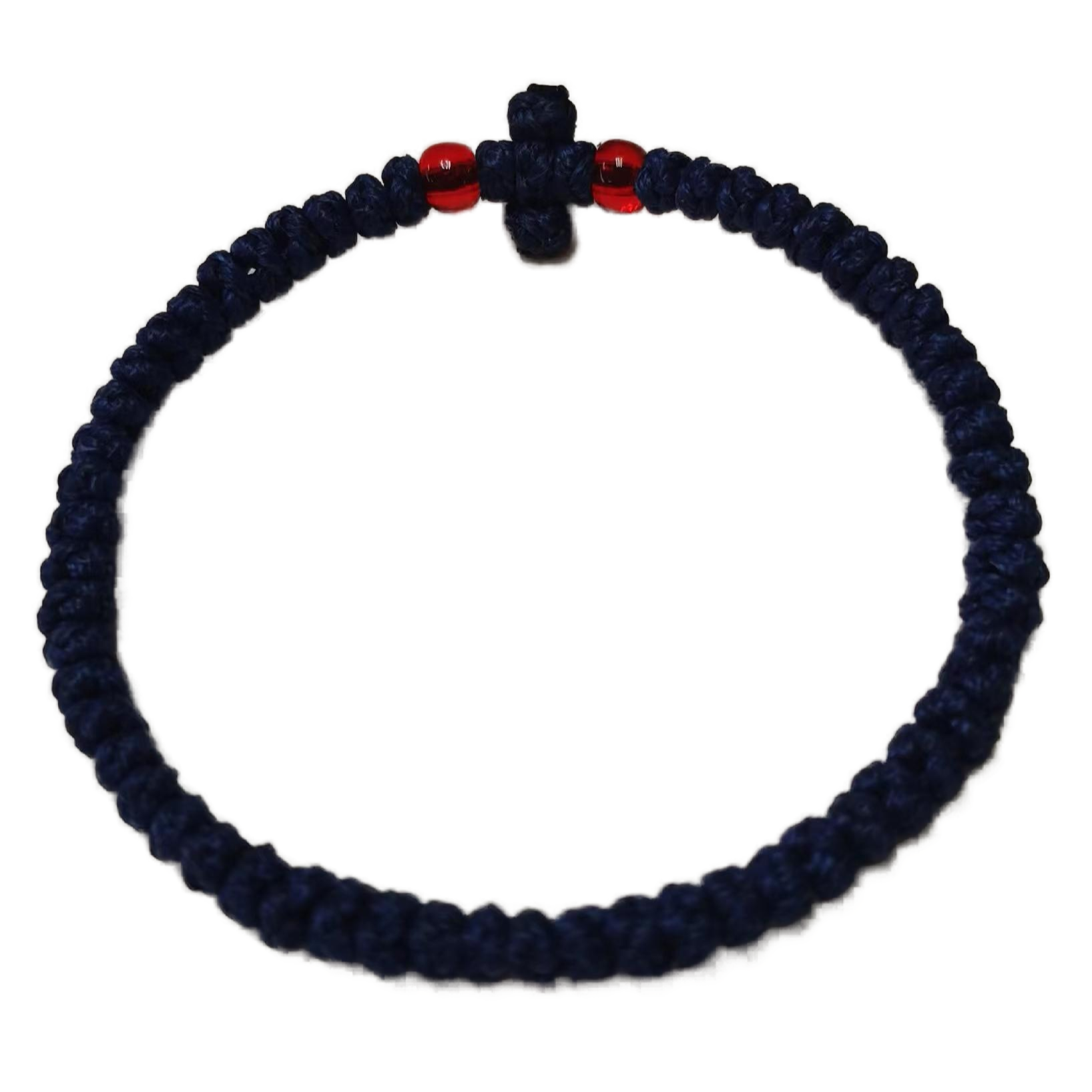Komboskini bracelet prayer ropes Direct manufacturing from source factory Large stock supply ， Greek Prayer Rope Bracelet, Black Cross Prayer Rope Komboskini With red Beads