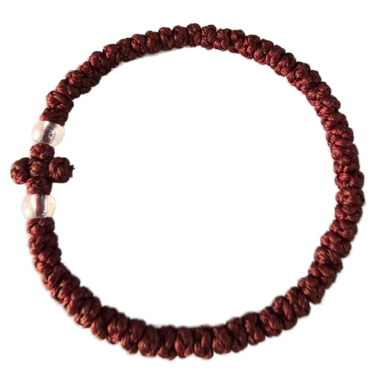 Komboskini bracelet prayer ropes Direct manufacturing from source factory Large stock supply ， Greek Prayer Rope Bracelet, red Cross Prayer Rope Komboskini With transparent Beads