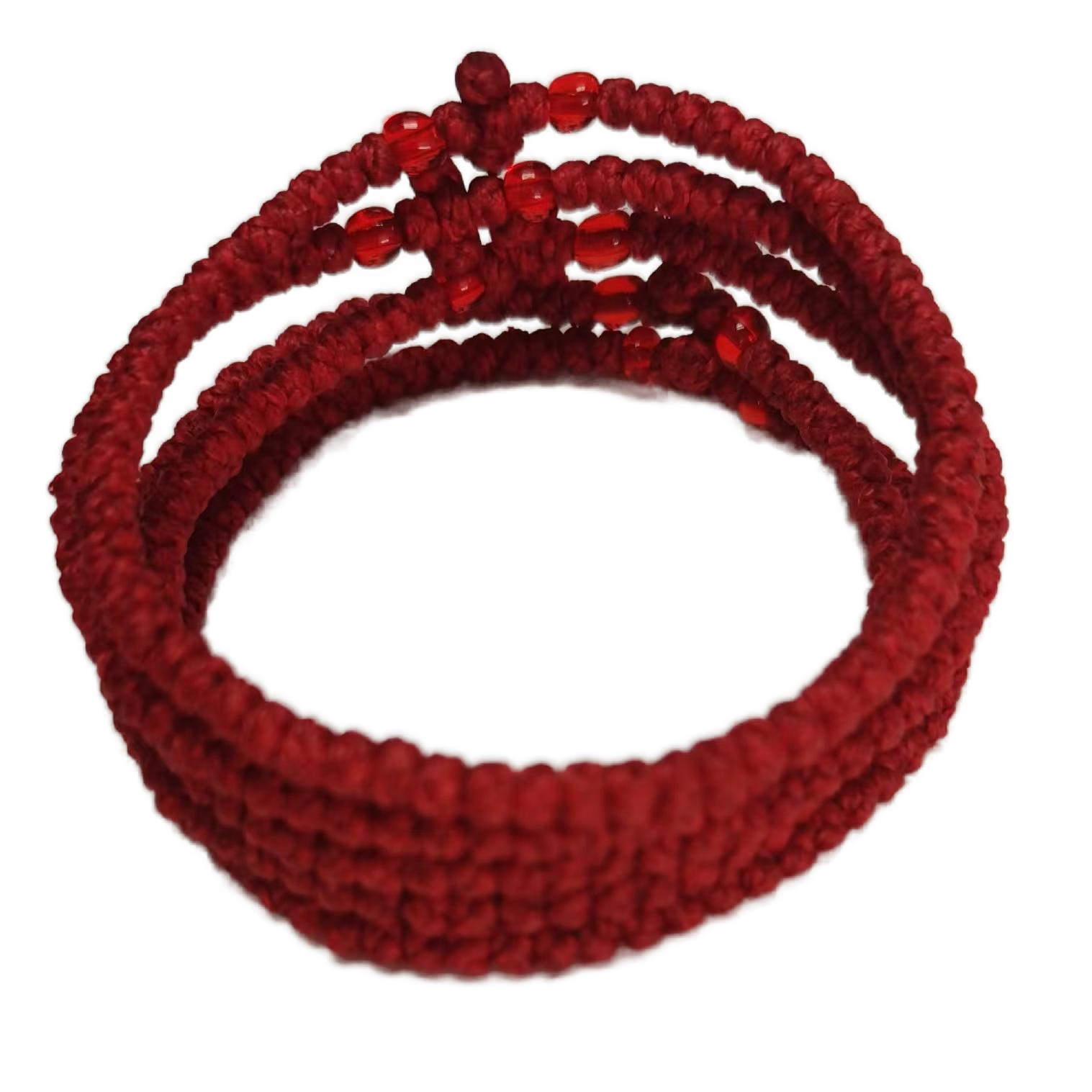 Komboskini bracelet prayer ropes Direct manufacturing from source factory Large stock supply ， Greek Prayer Rope Bracelet, red Cross Prayer Rope Komboskini With red Beads