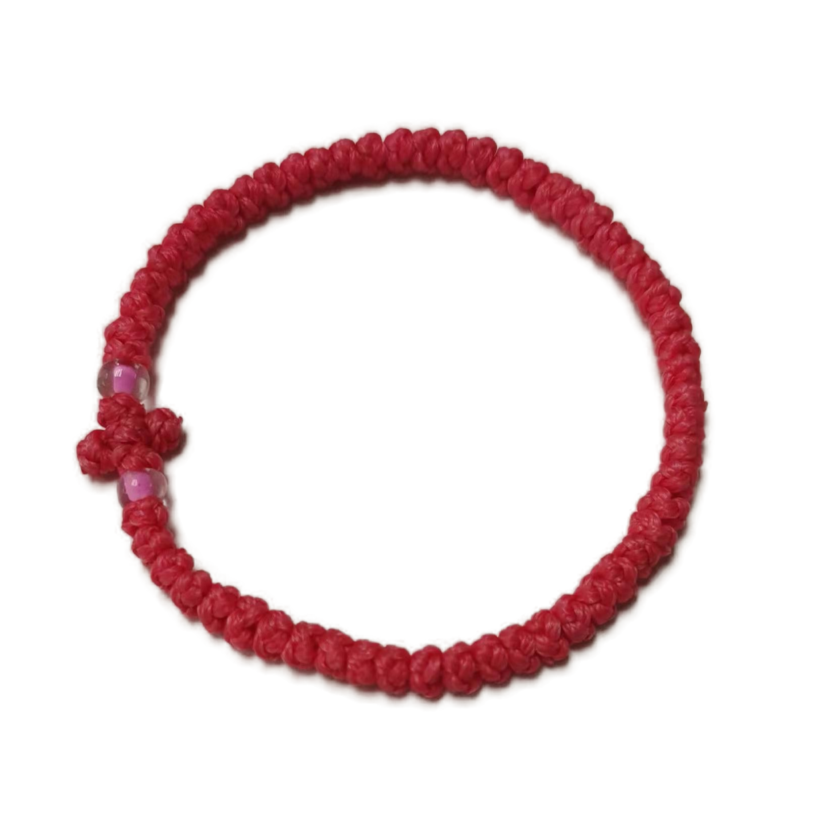 Komboskini bracelet prayer ropes Direct manufacturing from source factory Large stock supply ， Greek Prayer Rope Bracelet, red Cross Prayer Rope Komboskini With transparent Beads