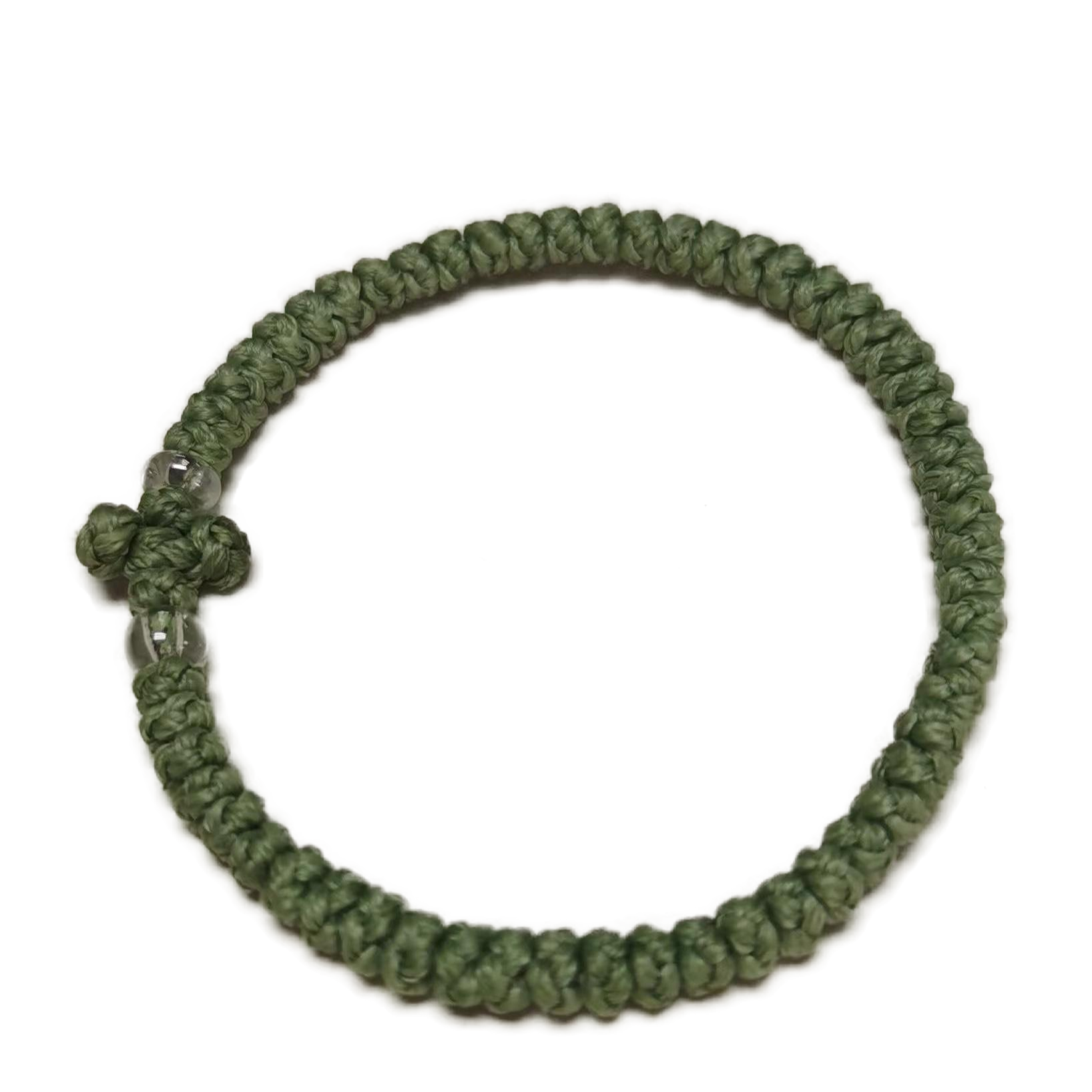 Komboskini bracelet prayer ropes Direct manufacturing from source factory Large stock supply ， Greek Prayer Rope Bracelet, green Cross Prayer Rope Komboskini With transparent Beads