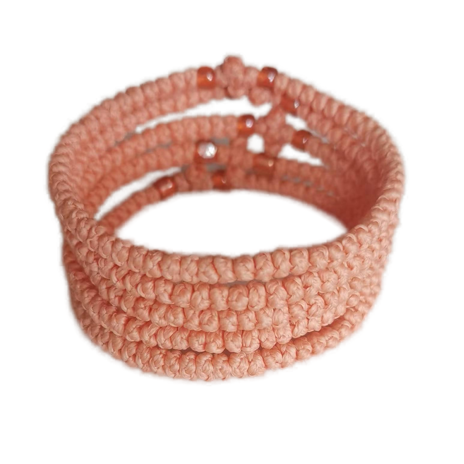 Komboskini bracelet prayer ropes Direct manufacturing from source factory Large stock supply ， Greek Prayer Rope Bracelet, light red Cross Prayer Rope Komboskini With light red Beads