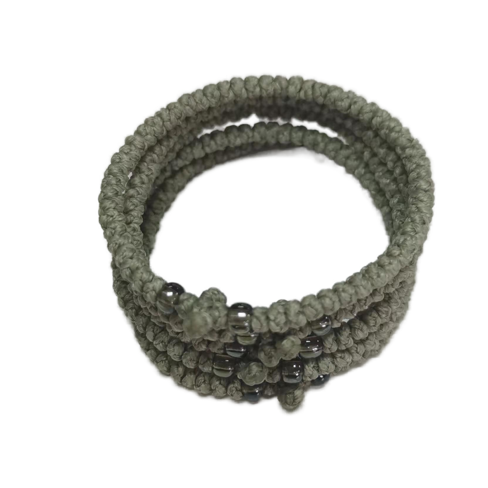 Komboskini bracelet prayer ropes Direct manufacturing from source factory Large stock supply ， Greek Prayer Rope Bracelet, dark green Cross Prayer Rope Komboskini With transparent Beads