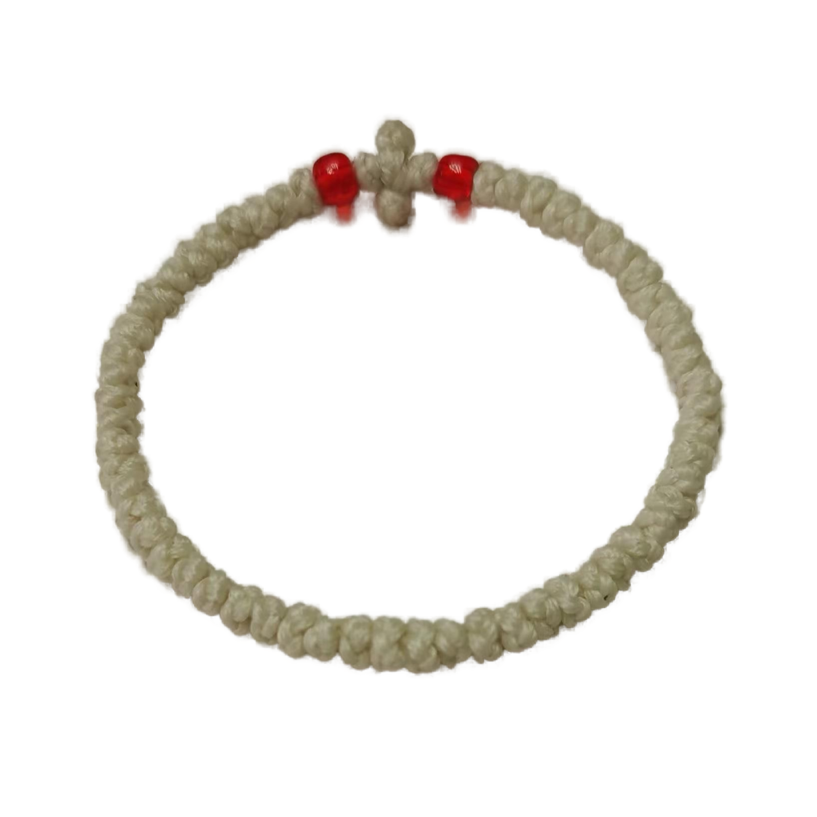 Komboskini bracelet prayer ropes Direct manufacturing from source factory Large stock supply ， Greek Prayer Rope Bracelet, light green Cross Prayer Rope Komboskini With red Beads