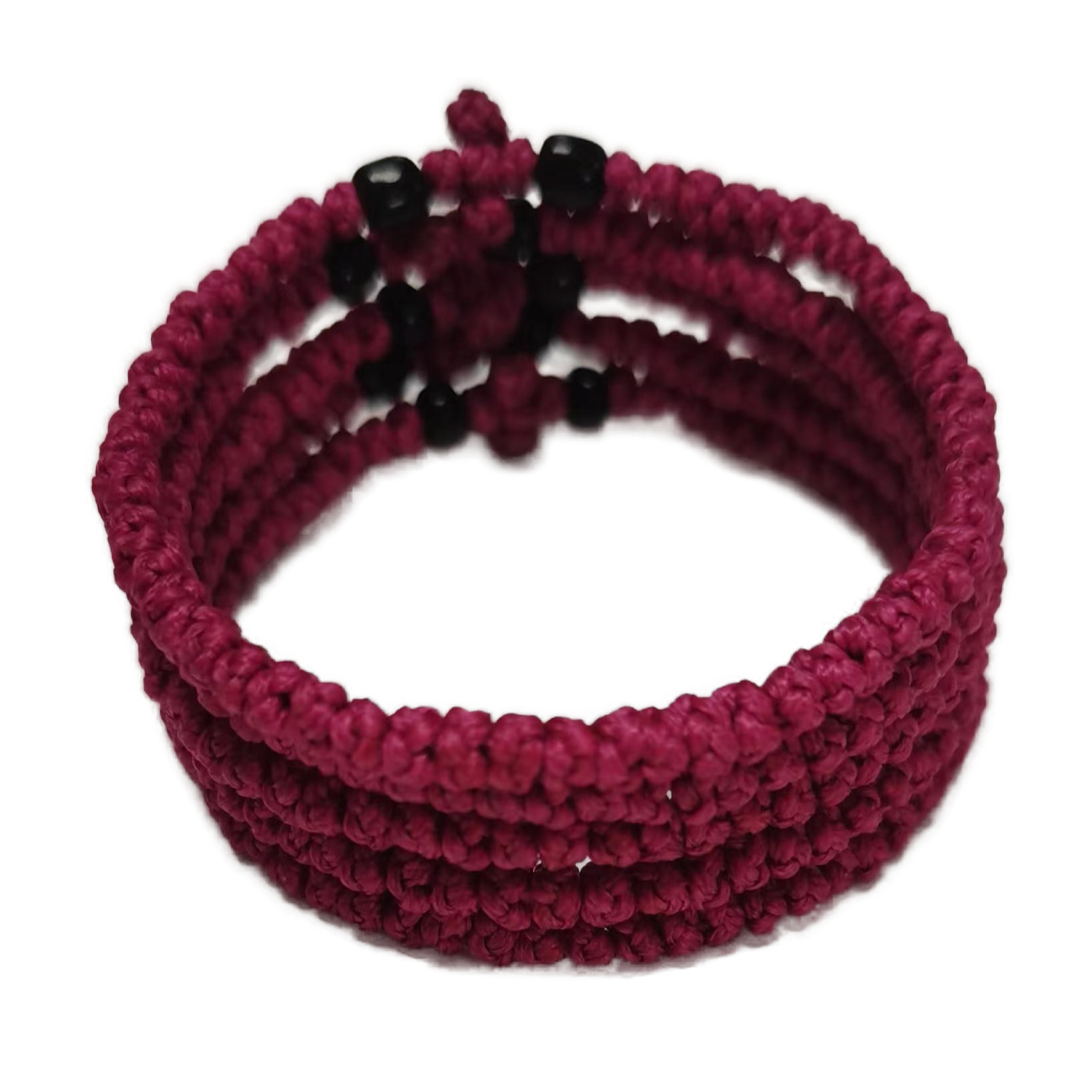 Komboskini bracelet prayer ropes Direct manufacturing from source factory Large stock supply ， Greek Prayer Rope Bracelet, red Cross Prayer Rope Komboskini With black Beads