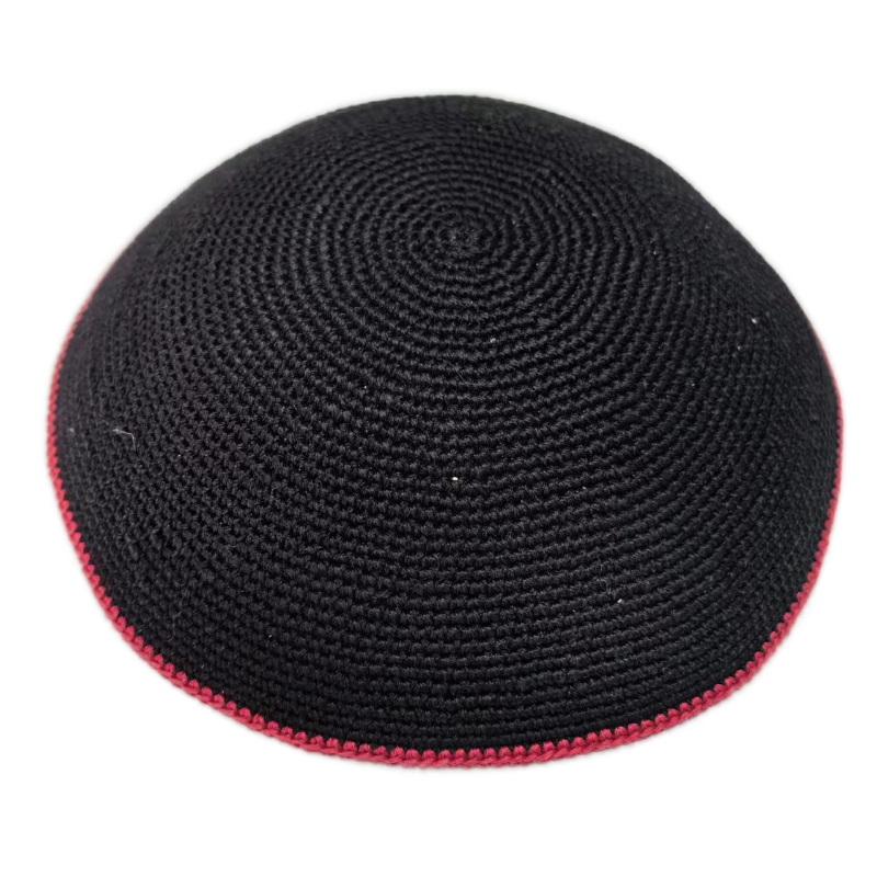 Factory custom fine knit Kippah, 100% cotton DMC hand-woven Kippah hat, DMC Kippah Yamaka Kippa Yarmulke skull hat