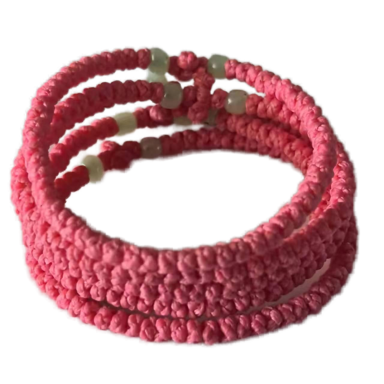 Komboskini bracelet prayer ropes Direct manufacturing from source factory Large stock supply ， Greek Prayer Rope Bracelet, peach Cross Prayer Rope Komboskini With green Beads