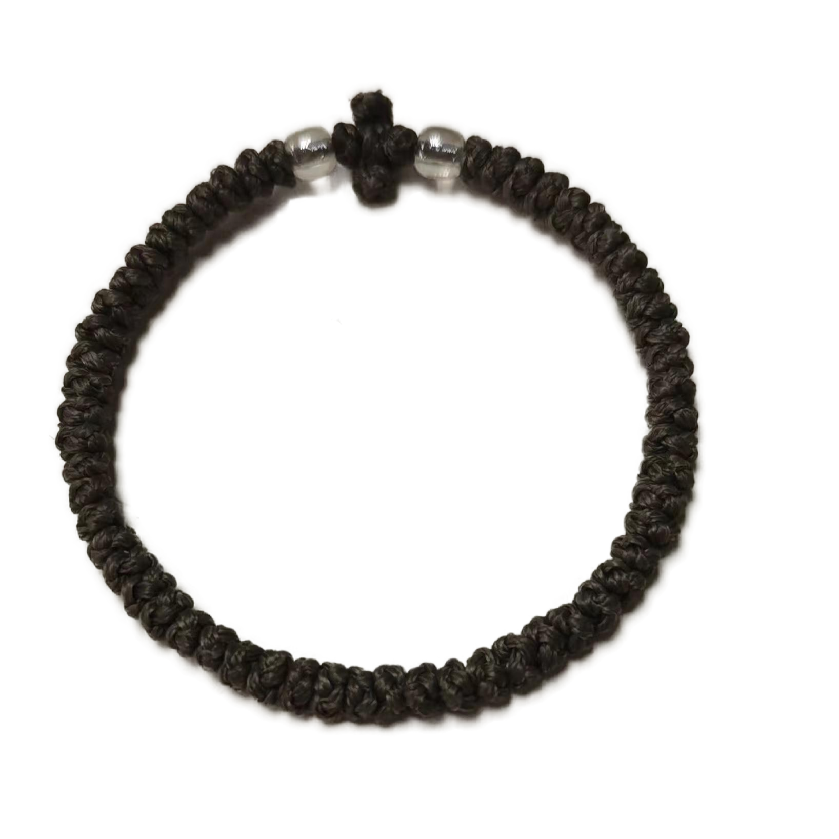 Komboskini bracelet prayer ropes Direct manufacturing from source factory Large stock supply ， Greek Prayer Rope Bracelet, Black Cross Prayer Rope Komboskini With transparent Beads