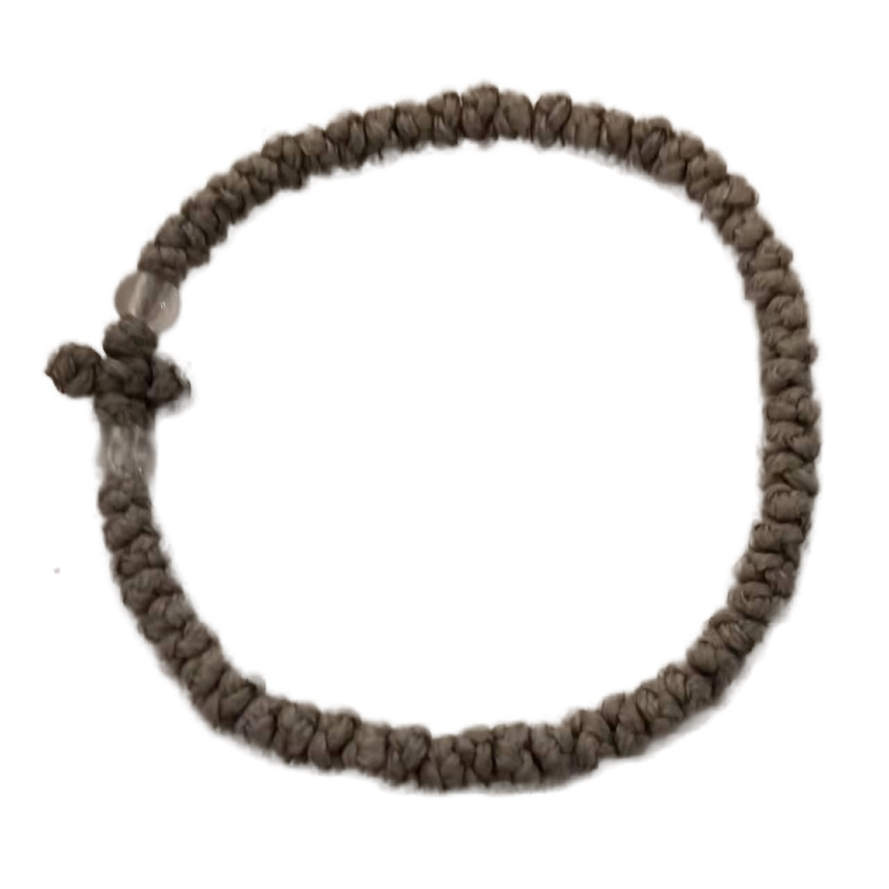 Komboskini bracelet prayer ropes Direct manufacturing from source factory Large stock supply ， Greek Prayer Rope Bracelet, taupe brown Cross Prayer Rope Komboskini With transparent Beads