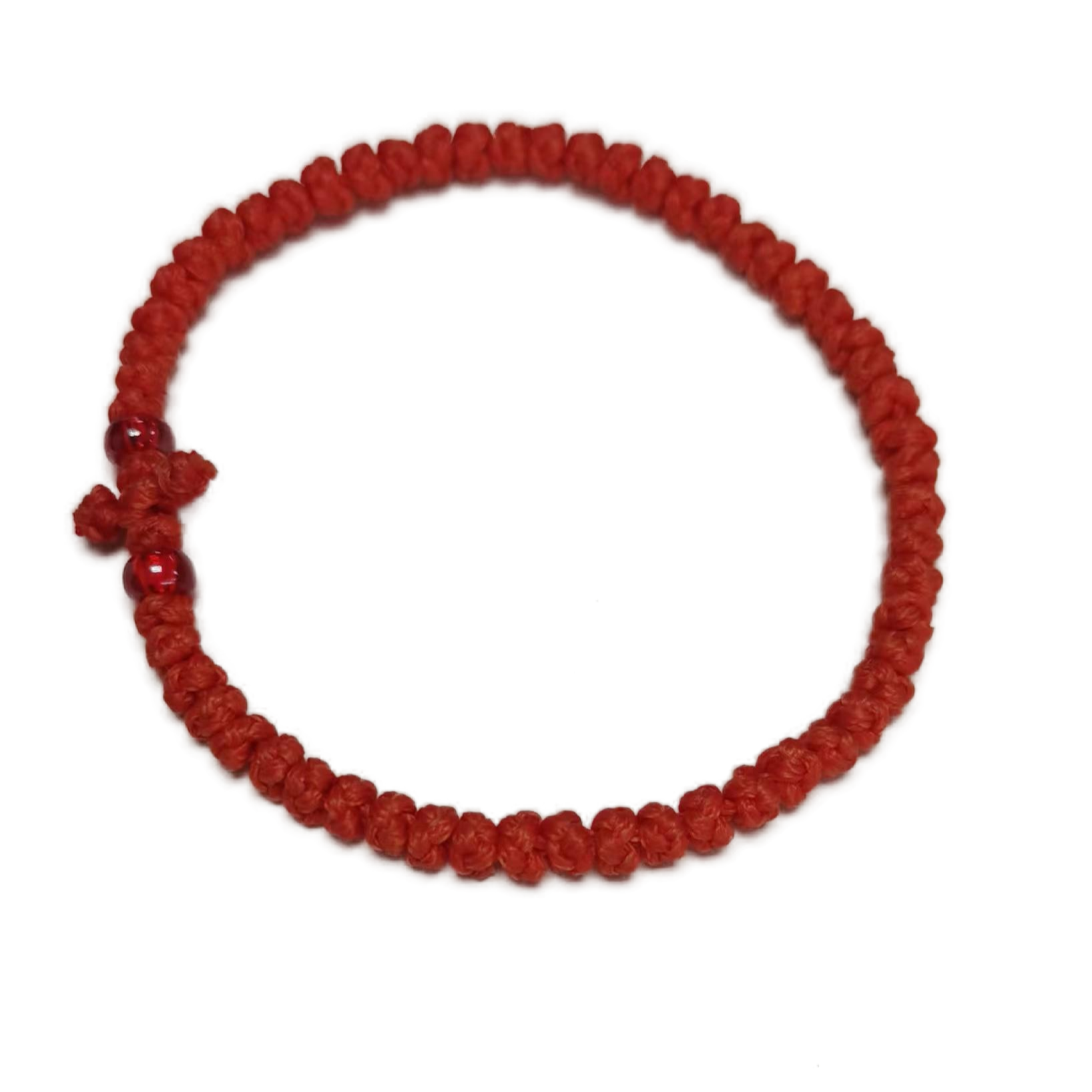 Komboskini bracelet prayer ropes Direct manufacturing from source factory Large stock supply ， Greek Prayer Rope Bracelet, red Cross Prayer Rope Komboskini With red Beads