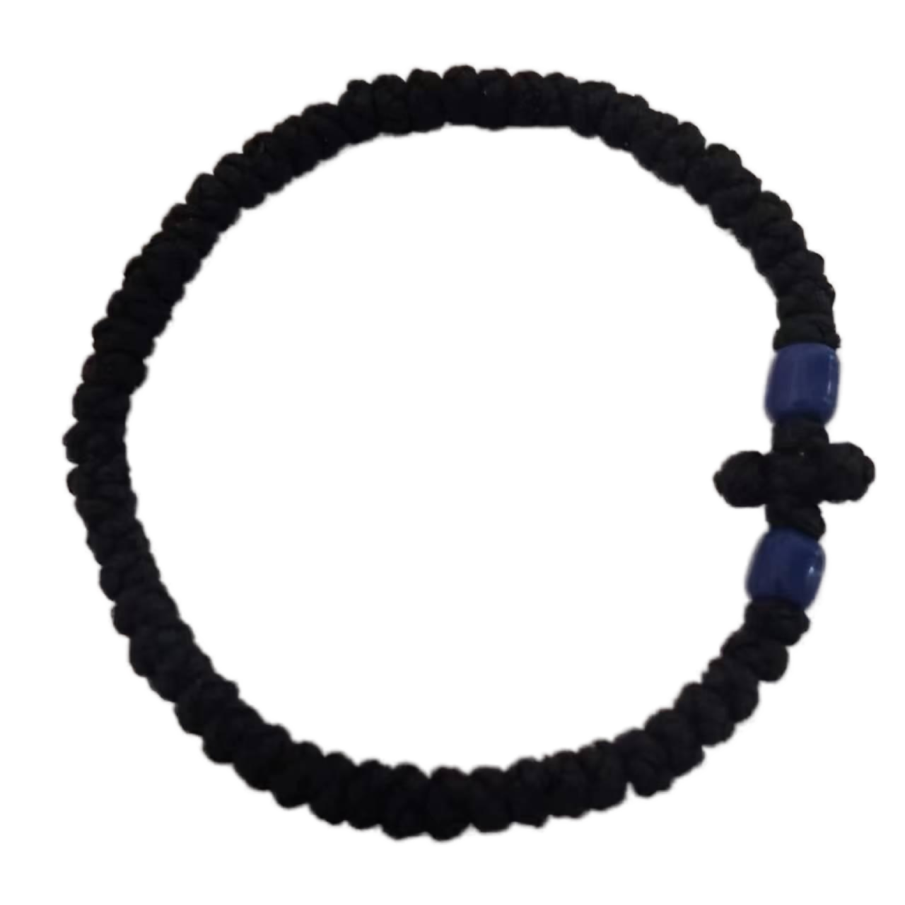 Komboskini bracelet prayer ropes Direct manufacturing from source factory Large stock supply ， Greek Prayer Rope Bracelet, dark blue Cross Prayer Rope Komboskini With dark blue Beads
