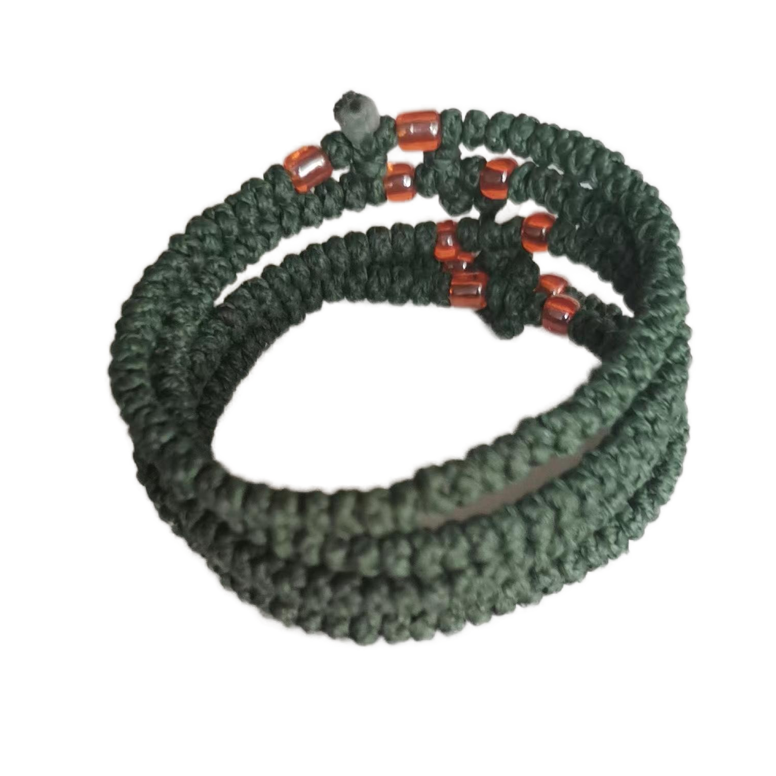 Komboskini bracelet prayer ropes Direct manufacturing from source factory Large stock supply ， Greek Prayer Rope Bracelet, dark green Cross Prayer Rope Komboskini With pink Beads
