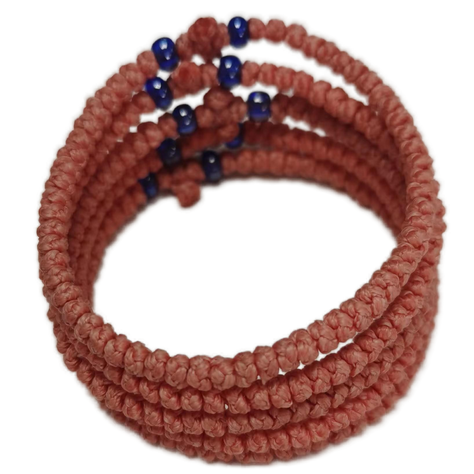Komboskini bracelet prayer ropes Direct manufacturing from source factory Large stock supply ， Greek Prayer Rope Bracelet, bronzing Cross Prayer Rope Komboskini With dark blue Beads