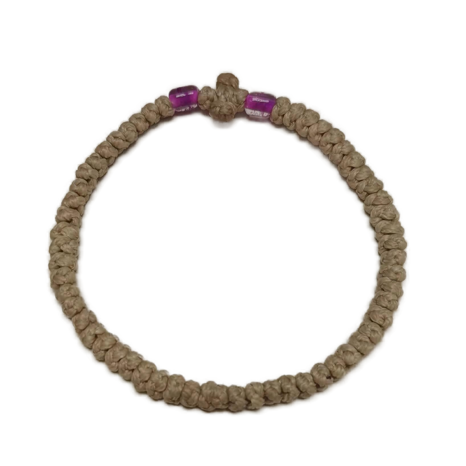 Komboskini bracelet prayer ropes Direct manufacturing from source factory Large stock supply ， Greek Prayer Rope Bracelet, brown Cross Prayer Rope Komboskini With transparent Beads