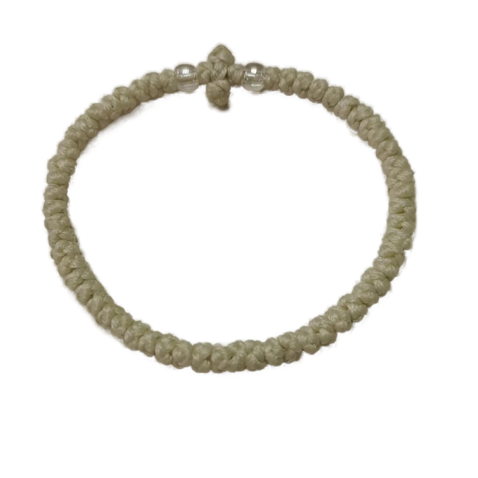 Komboskini bracelet prayer ropes Direct manufacturing from source factory Large stock supply ， Greek Prayer Rope Bracelet, light green Cross Prayer Rope Komboskini With transparent Beads