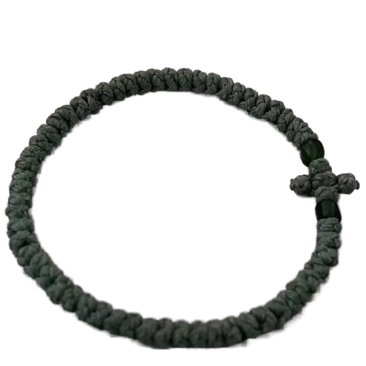 Komboskini bracelet prayer ropes Direct manufacturing from source factory Large stock supply ， Greek Prayer Rope Bracelet, dark green Cross Prayer Rope Komboskini With dark green Beads