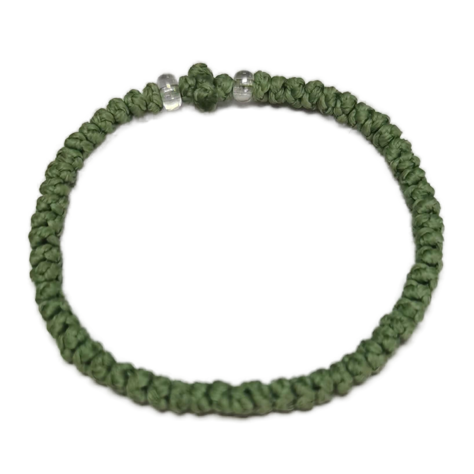 Komboskini bracelet prayer ropes Direct manufacturing from source factory Large stock supply ， Greek Prayer Rope Bracelet, green Cross Prayer Rope Komboskini With transparent Beads