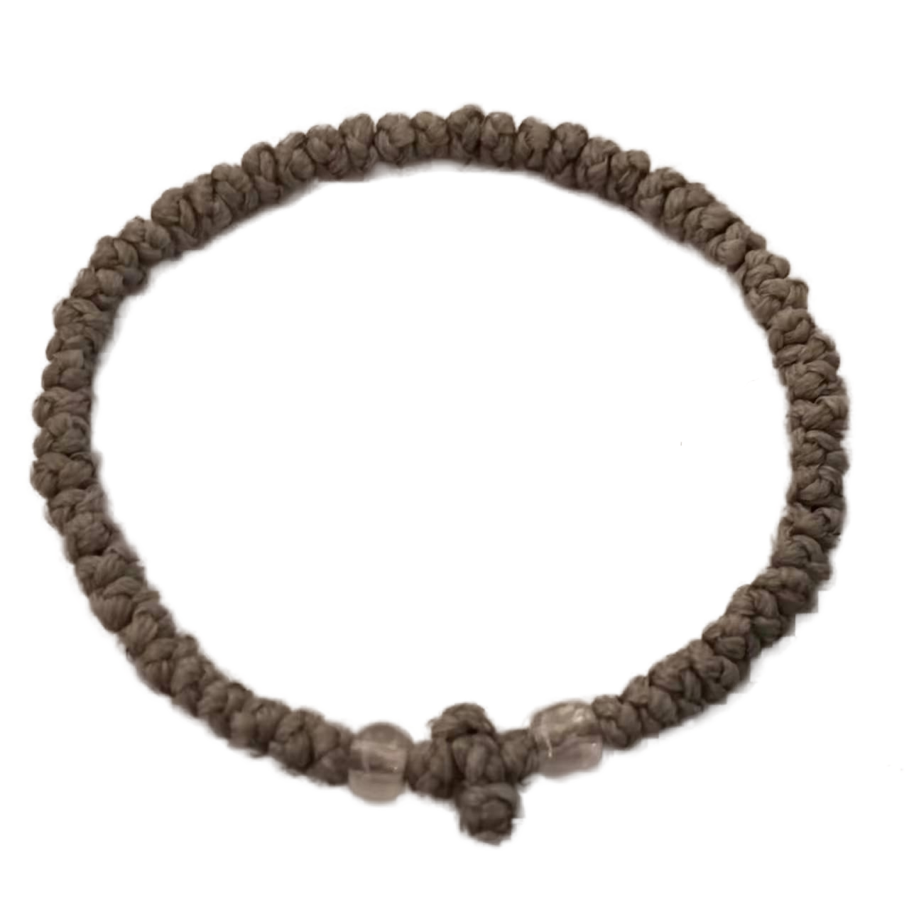 Komboskini bracelet prayer ropes Direct manufacturing from source factory Large stock supply ， Greek Prayer Rope Bracelet, brown Cross Prayer Rope Komboskini With transparent Beads