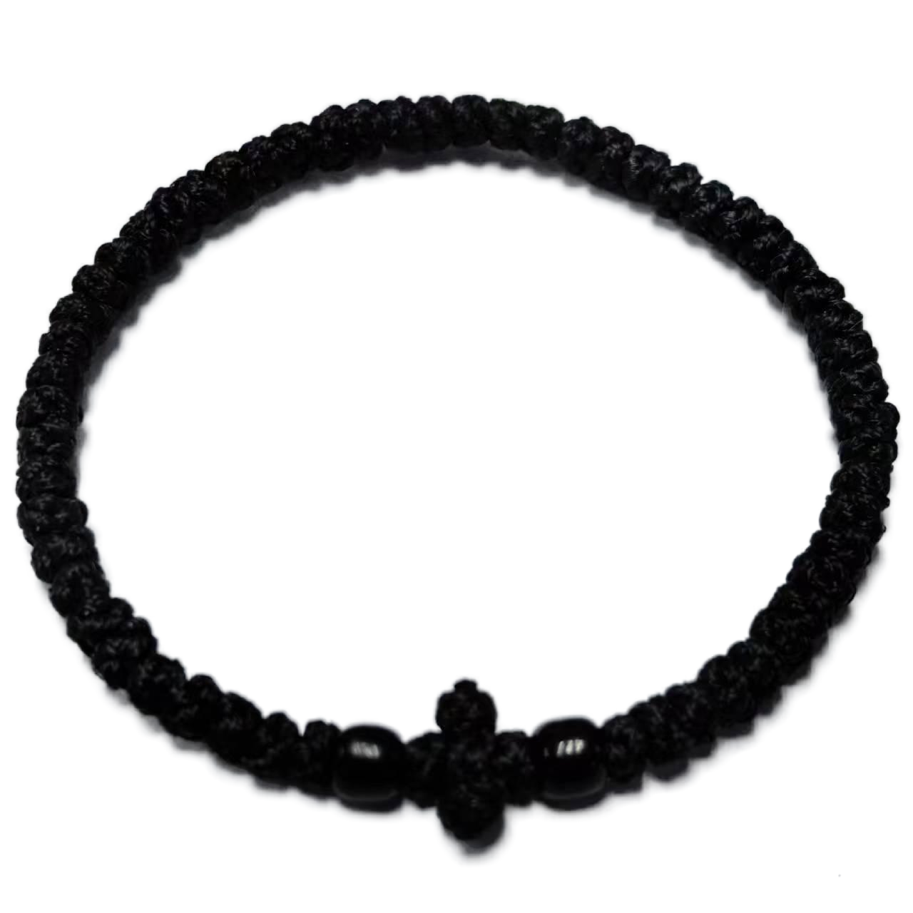 Komboskini bracelet prayer ropes Direct manufacturing from source factory Large stock supply ， Greek Prayer Rope Bracelet, Black Cross Prayer Rope Komboskini With Black Beads