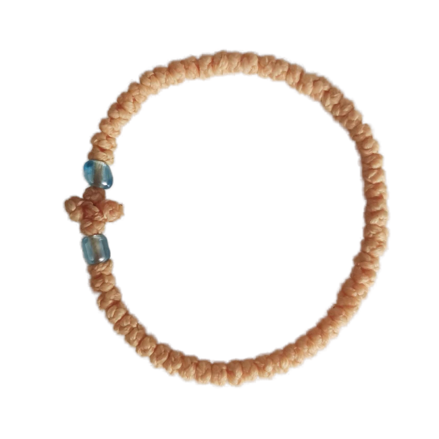 Komboskini bracelet prayer ropes Direct manufacturing from source factory Large stock supply ， Greek Prayer Rope Bracelet, brown Cross Prayer Rope Komboskini With Blue Beads