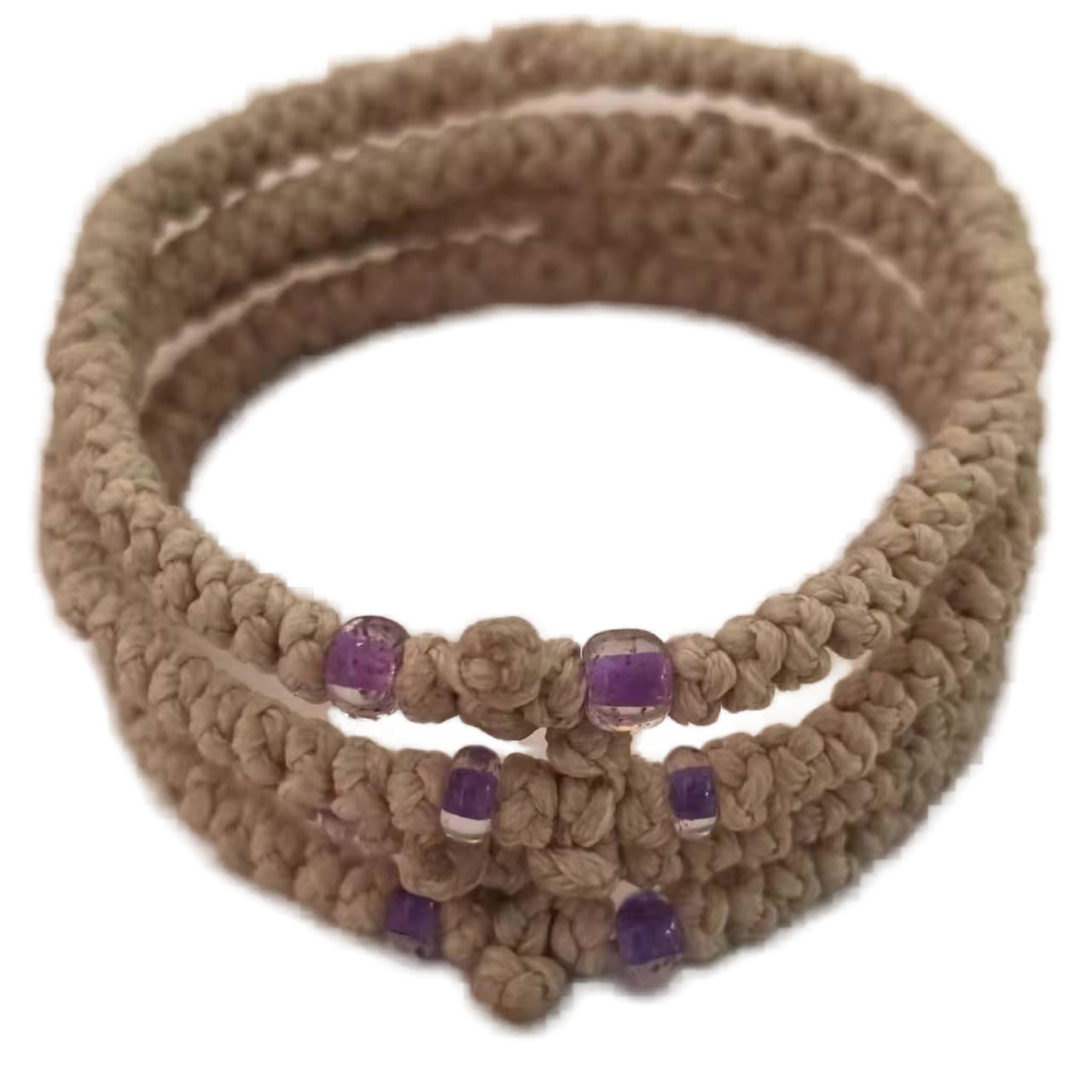 Komboskini bracelet prayer ropes Direct manufacturing from source factory Large stock supply ， Greek Prayer Rope Bracelet,  brown Cross Prayer Rope Komboskini With transparent Beads