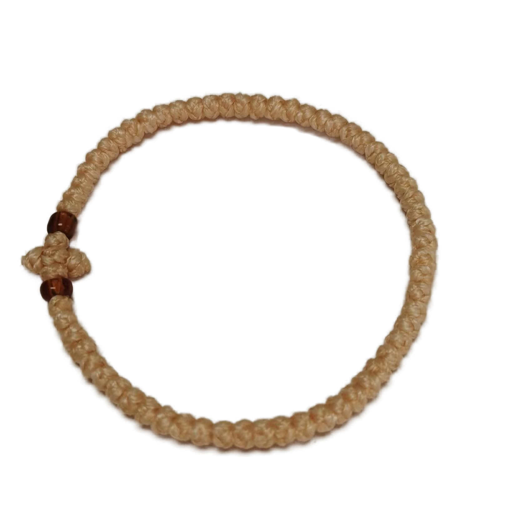 Komboskini bracelet prayer ropes Direct manufacturing from source factory Large stock supply ， Greek Prayer Rope Bracelet, brown Cross Prayer Rope Komboskini With red Beads