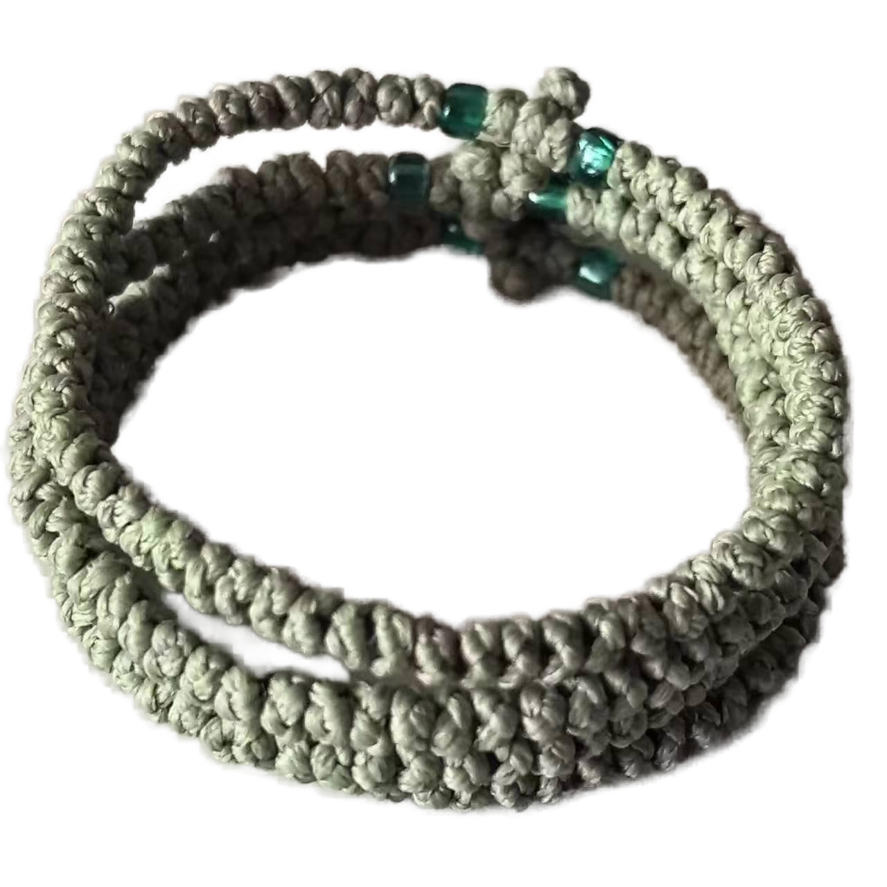 Komboskini bracelet prayer ropes Direct manufacturing from source factory Large stock supply ， Greek Prayer Rope Bracelet, light green Cross Prayer Rope Komboskini With green Beads