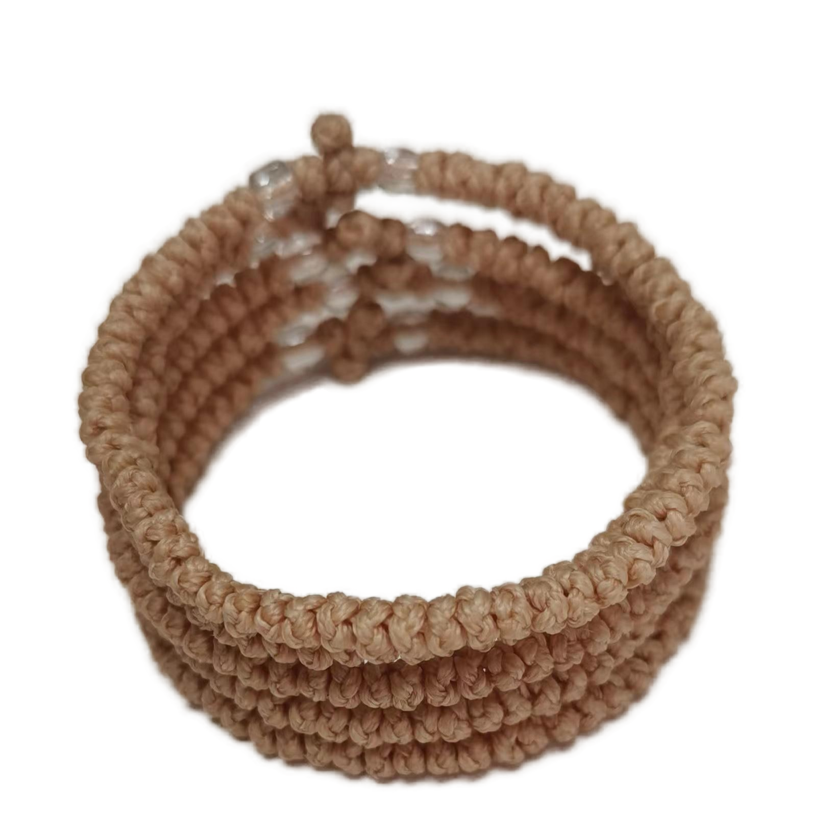 Komboskini bracelet prayer ropes Direct manufacturing from source factory Large stock supply ， Greek Prayer Rope Bracelet, brown Cross Prayer Rope Komboskini With transparent Beads
