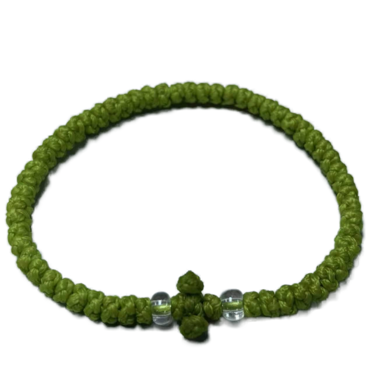 Komboskini bracelet prayer ropes Direct manufacturing from source factory Large stock supply ， Greek Prayer Rope Bracelet, green Cross Prayer Rope Komboskini With transparent Beads