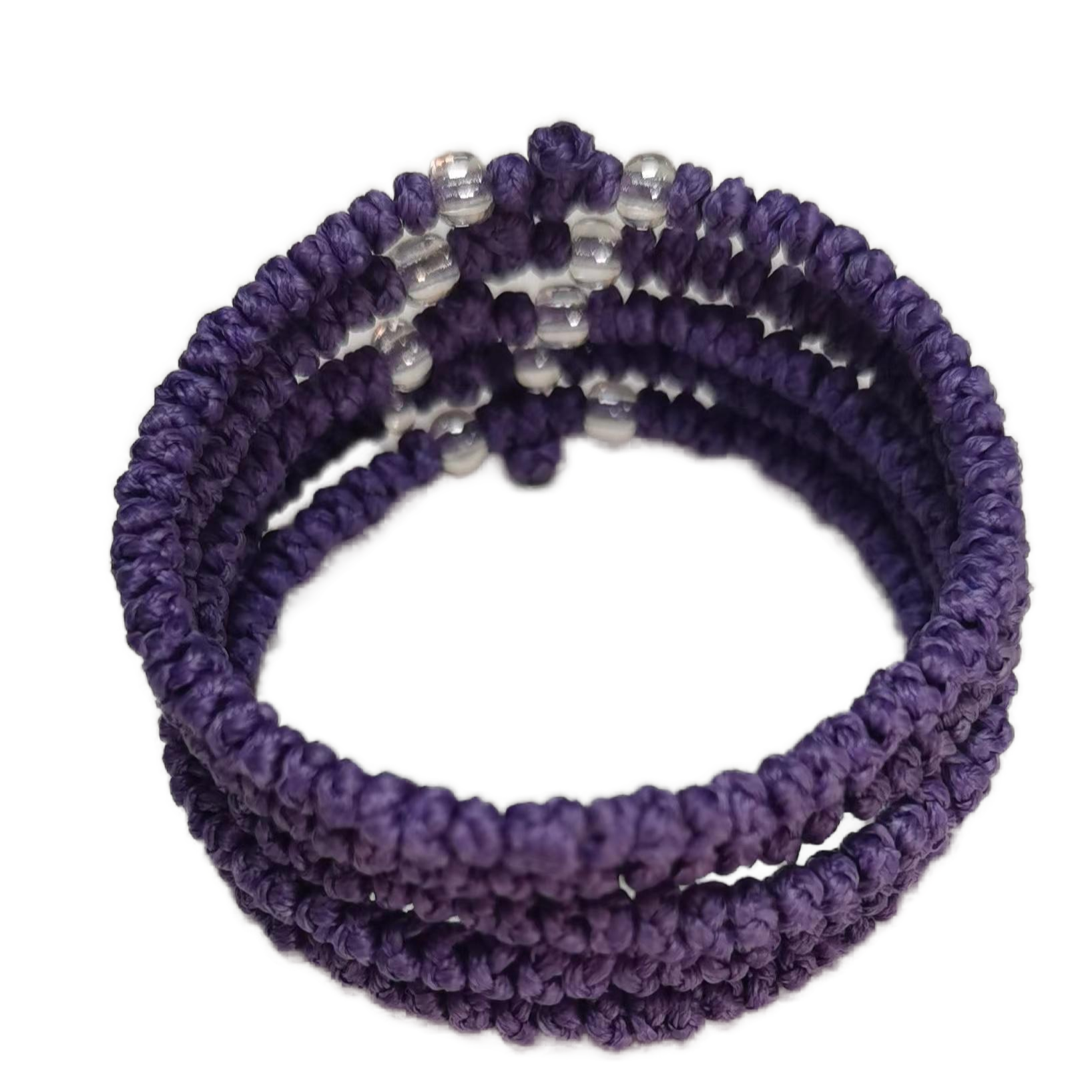Komboskini bracelet prayer ropes Direct manufacturing from source factory Large stock supply ， Greek Prayer Rope Bracelet, violet Cross Prayer Rope Komboskini With transparent Beads