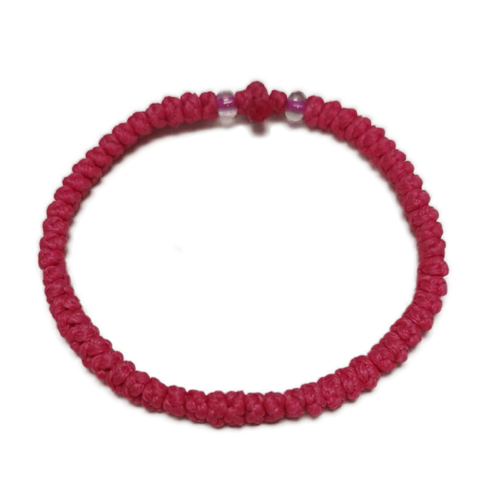 Komboskini bracelet prayer ropes Direct manufacturing from source factory Large stock supply ， Greek Prayer Rope Bracelet, red Cross Prayer Rope Komboskini With transparent Beads