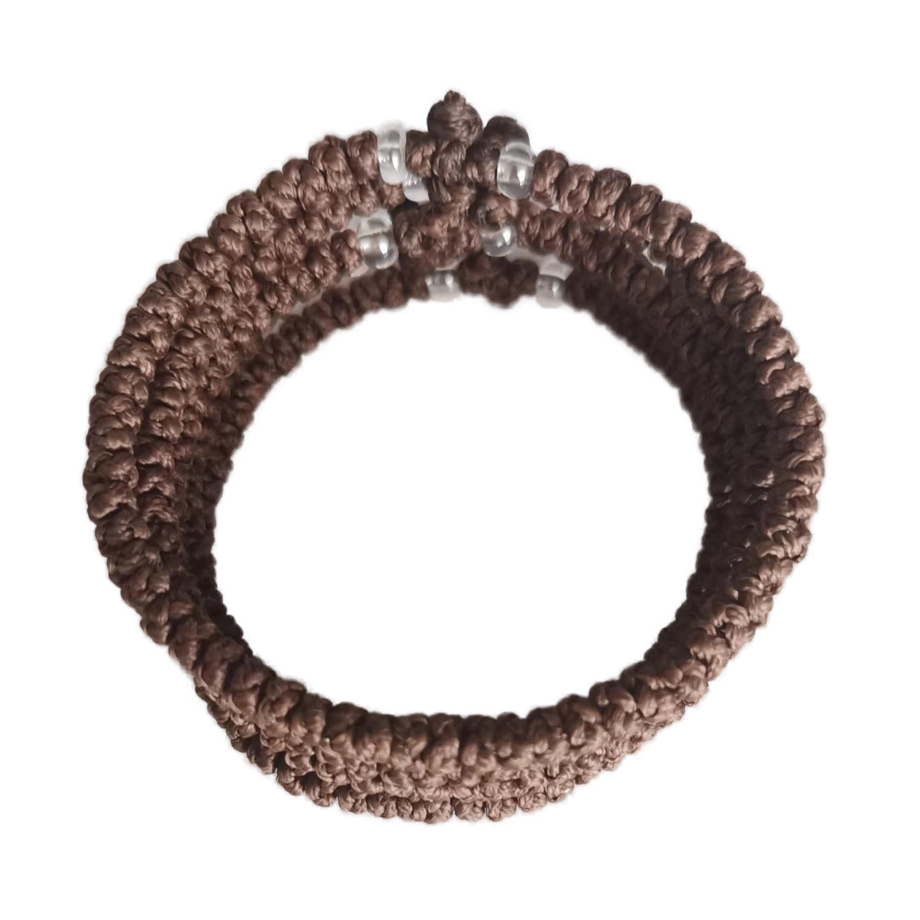 Komboskini bracelet prayer ropes Direct manufacturing from source factory Large stock supply ， Greek Prayer Rope Bracelet, brown Cross Prayer Rope Komboskini With transparent Beads