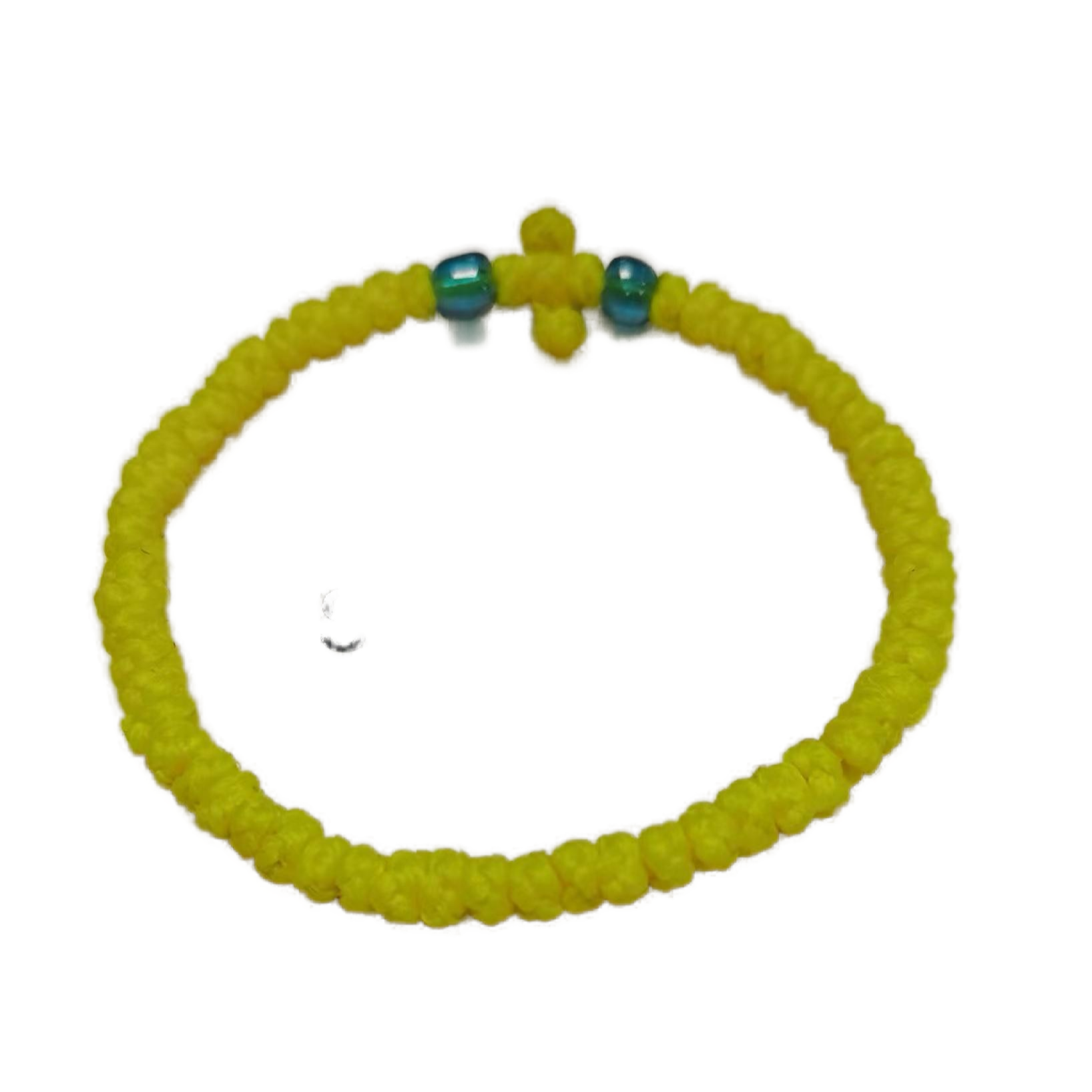 Komboskini bracelet prayer ropes Direct manufacturing from source factory Large stock supply ， Greek Prayer Rope Bracelet, fluorescent green Cross Prayer Rope Komboskini With dark green Beads