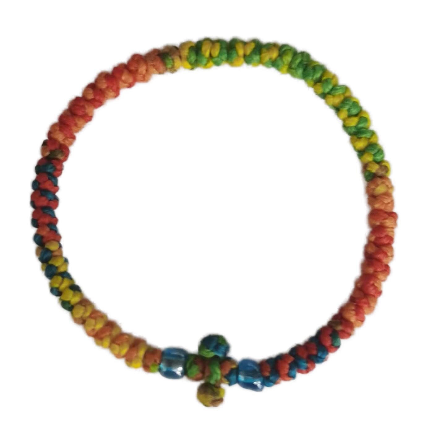 Komboskini bracelet prayer ropes Direct manufacturing from source factory Large stock supply ， Greek Prayer Rope Bracelet, colorful Cross Prayer Rope Komboskini With Blue Beads
