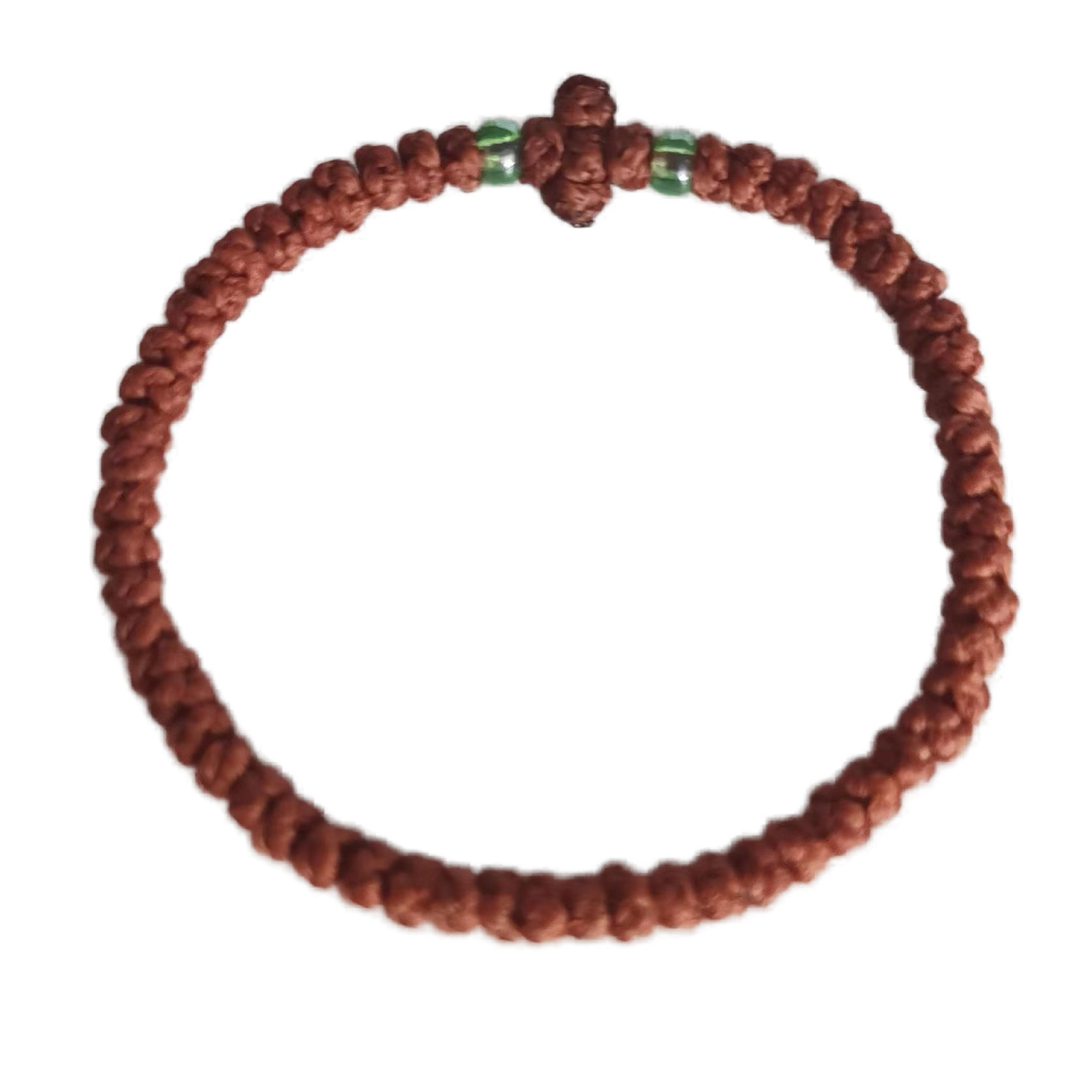 Komboskini bracelet prayer ropes Direct manufacturing from source factory Large stock supply ， Greek Prayer Rope Bracelet, orange Cross Prayer Rope Komboskini With green Beads