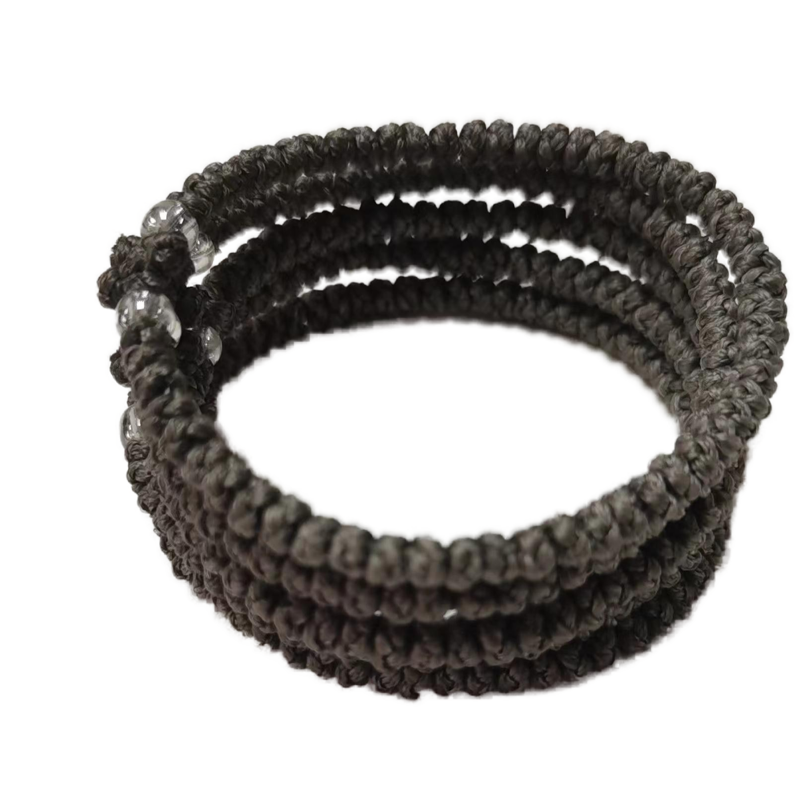 Komboskini bracelet prayer ropes Direct manufacturing from source factory Large stock supply ， Greek Prayer Rope Bracelet, fuscous Cross Prayer Rope Komboskini With transparent Beads