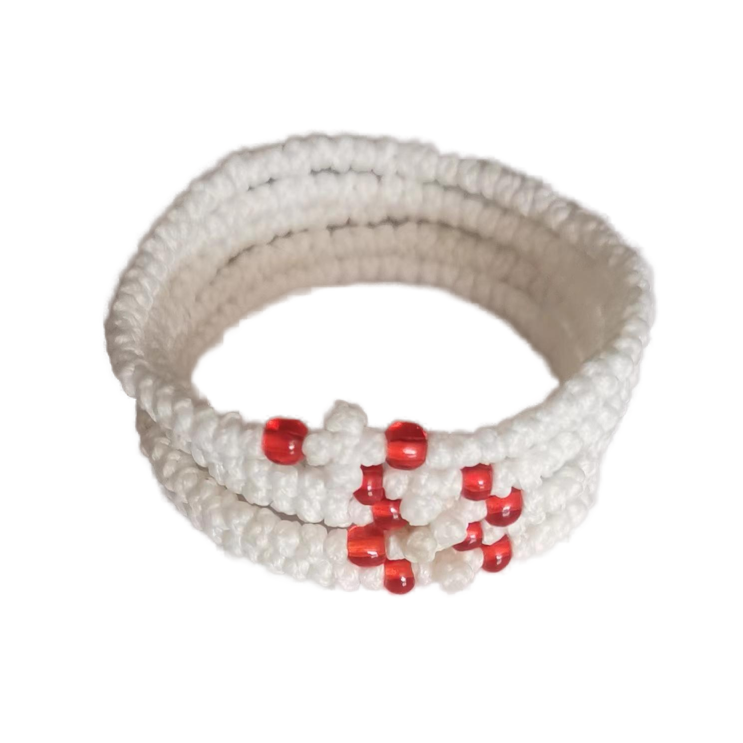 Komboskini bracelet prayer ropes Direct manufacturing from source factory Large stock supply ， Greek Prayer Rope Bracelet, white Cross Prayer Rope Komboskini With red Beads