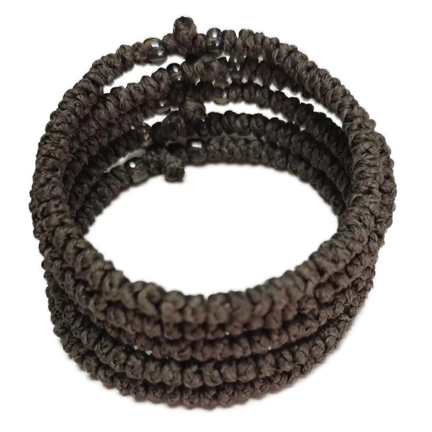Komboskini bracelet prayer ropes Direct manufacturing from source factory Large stock supply ， Greek Prayer Rope Bracelet, fuscous Cross Prayer Rope Komboskini With black Beads