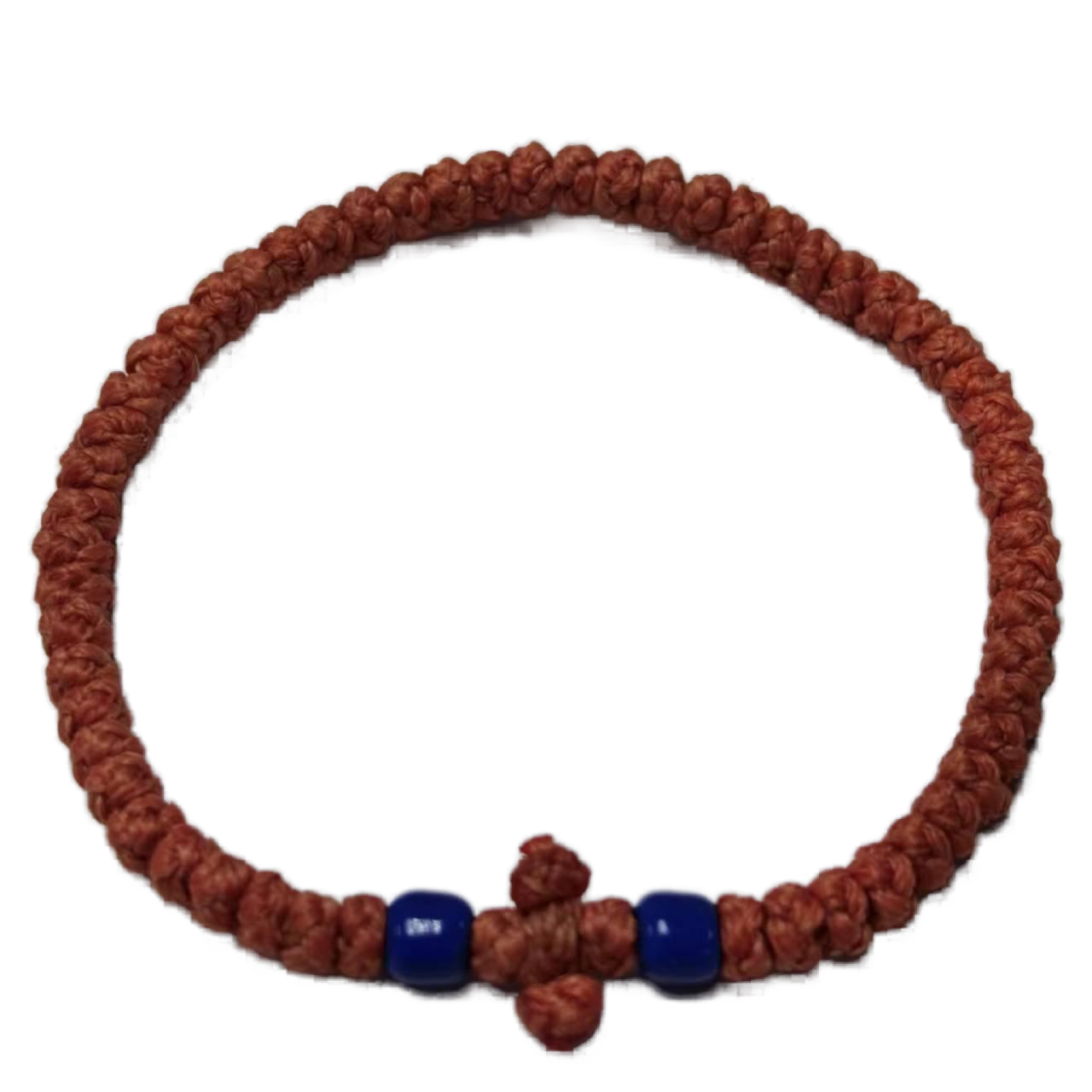 Komboskini bracelet prayer ropes Direct manufacturing from source factory Large stock supply ， Greek Prayer Rope Bracelet, bronzing Cross Prayer Rope Komboskini With dark Blue Beads