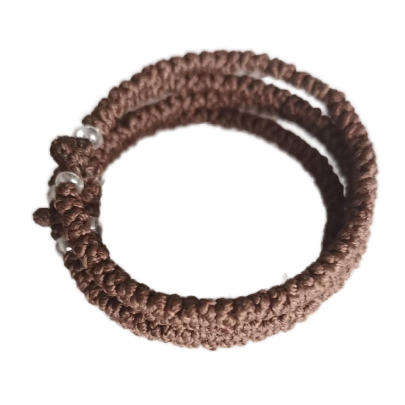 Komboskini bracelet prayer ropes Direct manufacturing from source factory Large stock supply ， Greek Prayer Rope Bracelet, brown Cross Prayer Rope Komboskini With transparent Beads