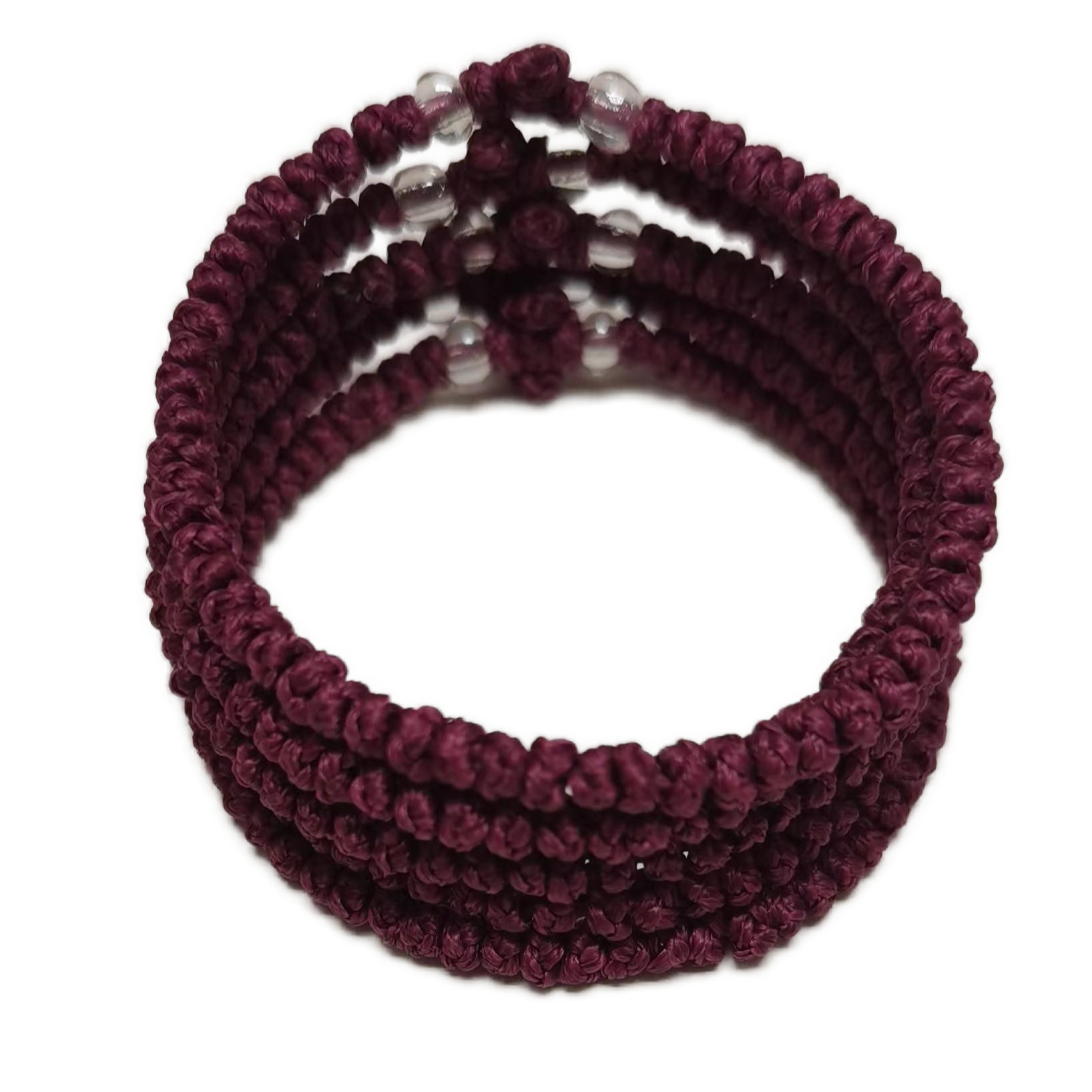 Komboskini bracelet prayer ropes Direct manufacturing from source factory Large stock supply ， Greek Prayer Rope Bracelet, purple Cross Prayer Rope Komboskini With transparent Beads