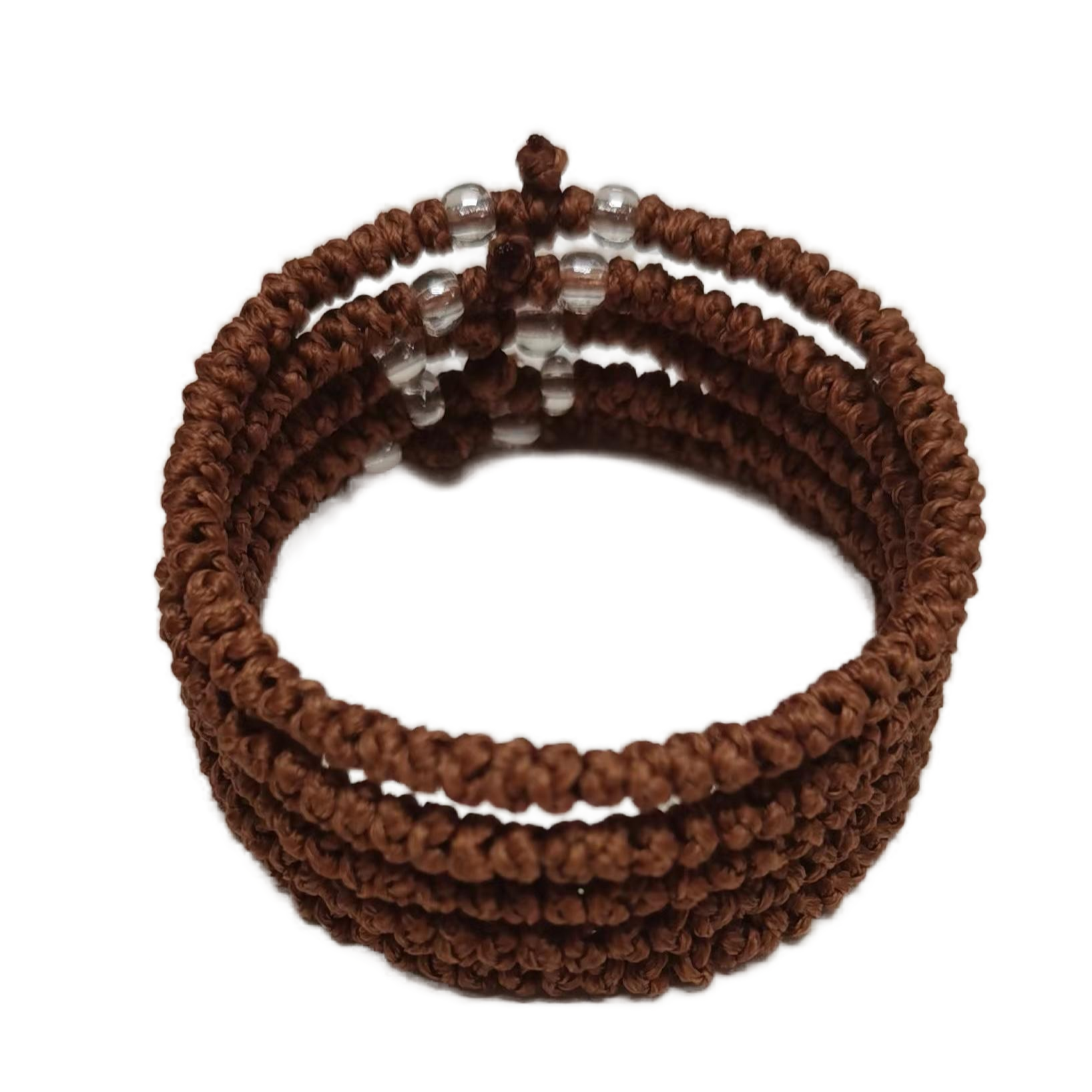 Komboskini bracelet prayer ropes Direct manufacturing from source factory Large stock supply ， Greek Prayer Rope Bracelet, bronzing Cross Prayer Rope Komboskini With transparent Beads