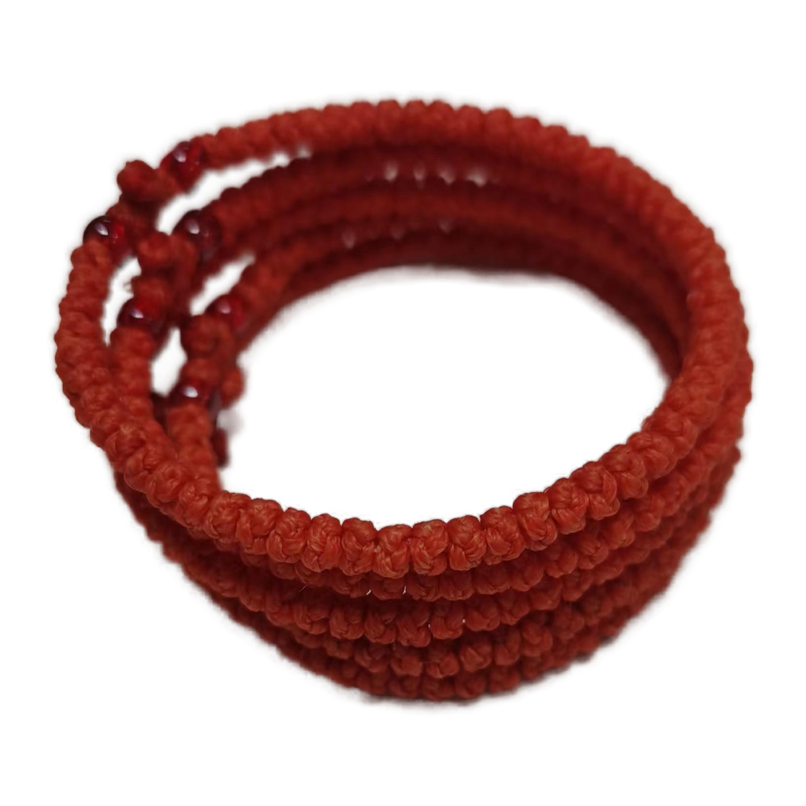 Komboskini bracelet prayer ropes Direct manufacturing from source factory Large stock supply ， Greek Prayer Rope Bracelet, red Cross Prayer Rope Komboskini With red Beads
