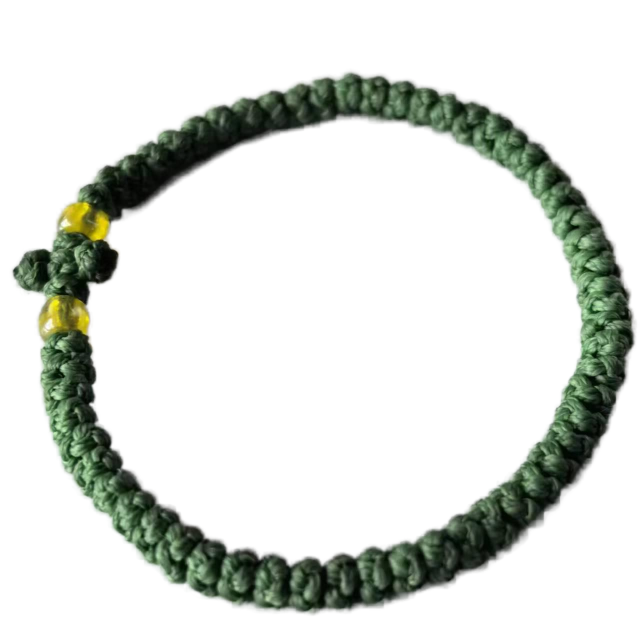 Komboskini bracelet prayer ropes Direct manufacturing from source factory Large stock supply ， Greek Prayer Rope Bracelet, green Cross Prayer Rope Komboskini With yellow Beads