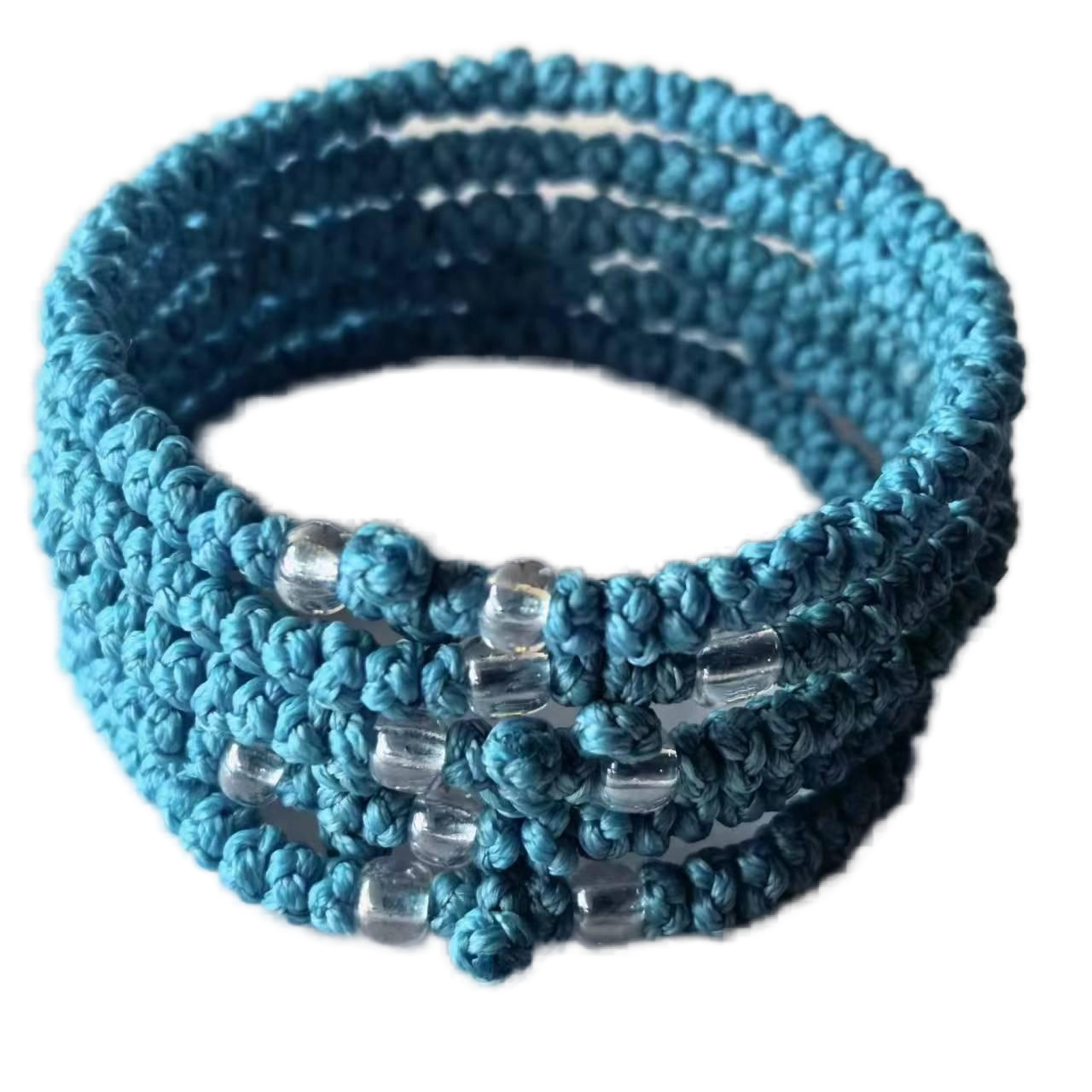 Komboskini bracelet prayer ropes Direct manufacturing from source factory Large stock supply ， Greek Prayer Rope Bracelet, blue Cross Prayer Rope Komboskini With transparent Beads
