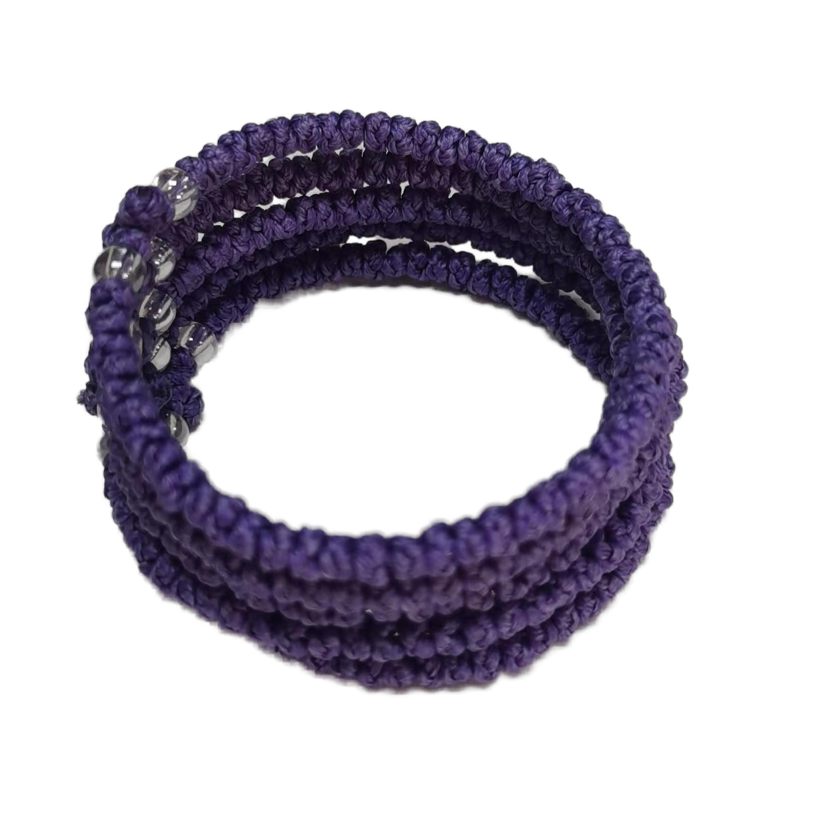 Komboskini bracelet prayer ropes Direct manufacturing from source factory Large stock supply ， Greek Prayer Rope Bracelet, Black Cross Prayer Rope Komboskini With Blue Beads