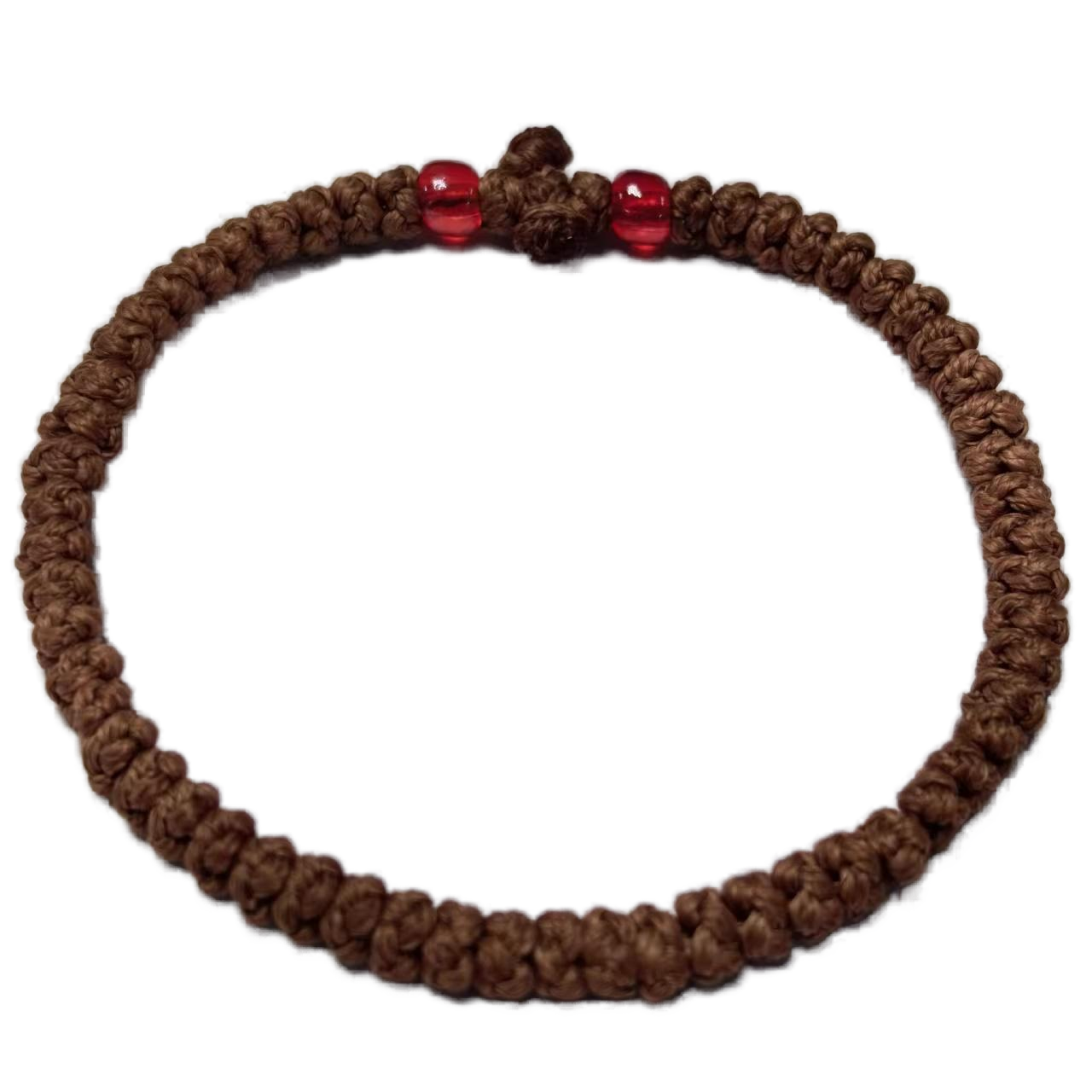 Komboskini bracelet prayer ropes Direct manufacturing from source factory Large stock supply ， Greek Prayer Rope Bracelet, brown Cross Prayer Rope Komboskini With red Beads
