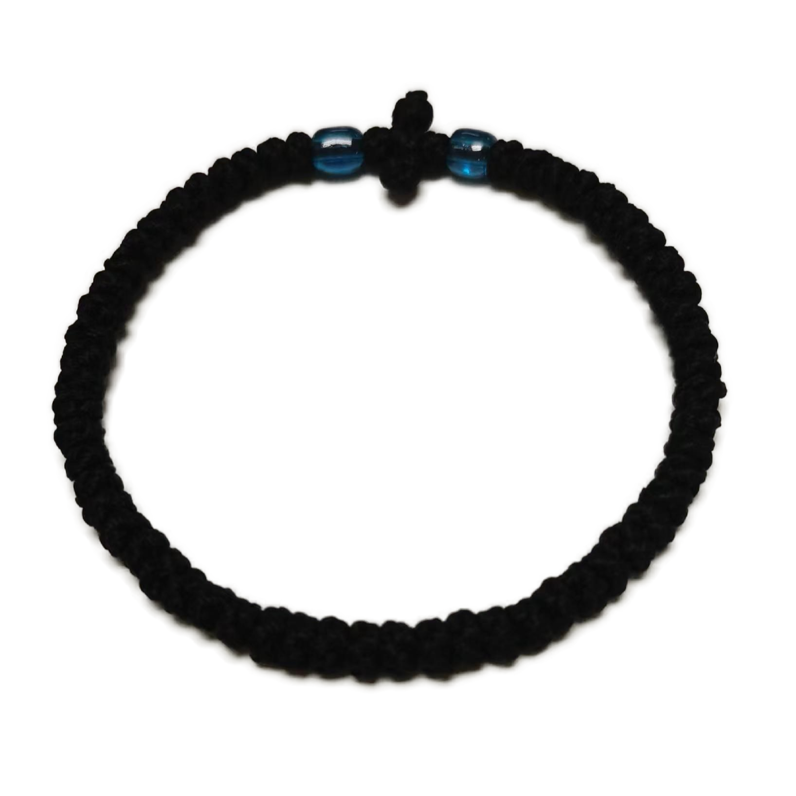 Komboskini bracelet prayer ropes Direct manufacturing from source factory Large stock supply ， Greek Prayer Rope Bracelet, Black Cross Prayer Rope Komboskini With Blue Beads